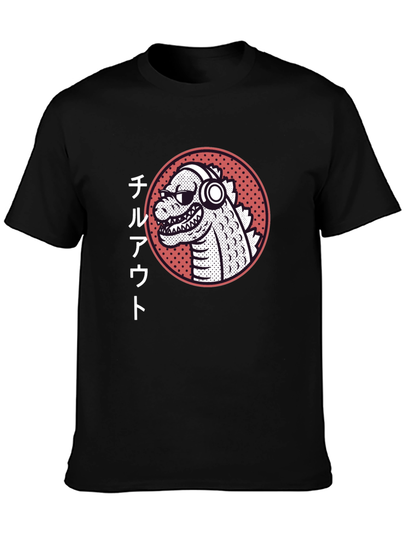 Chill Out Godzilla Graphic Tee - Black