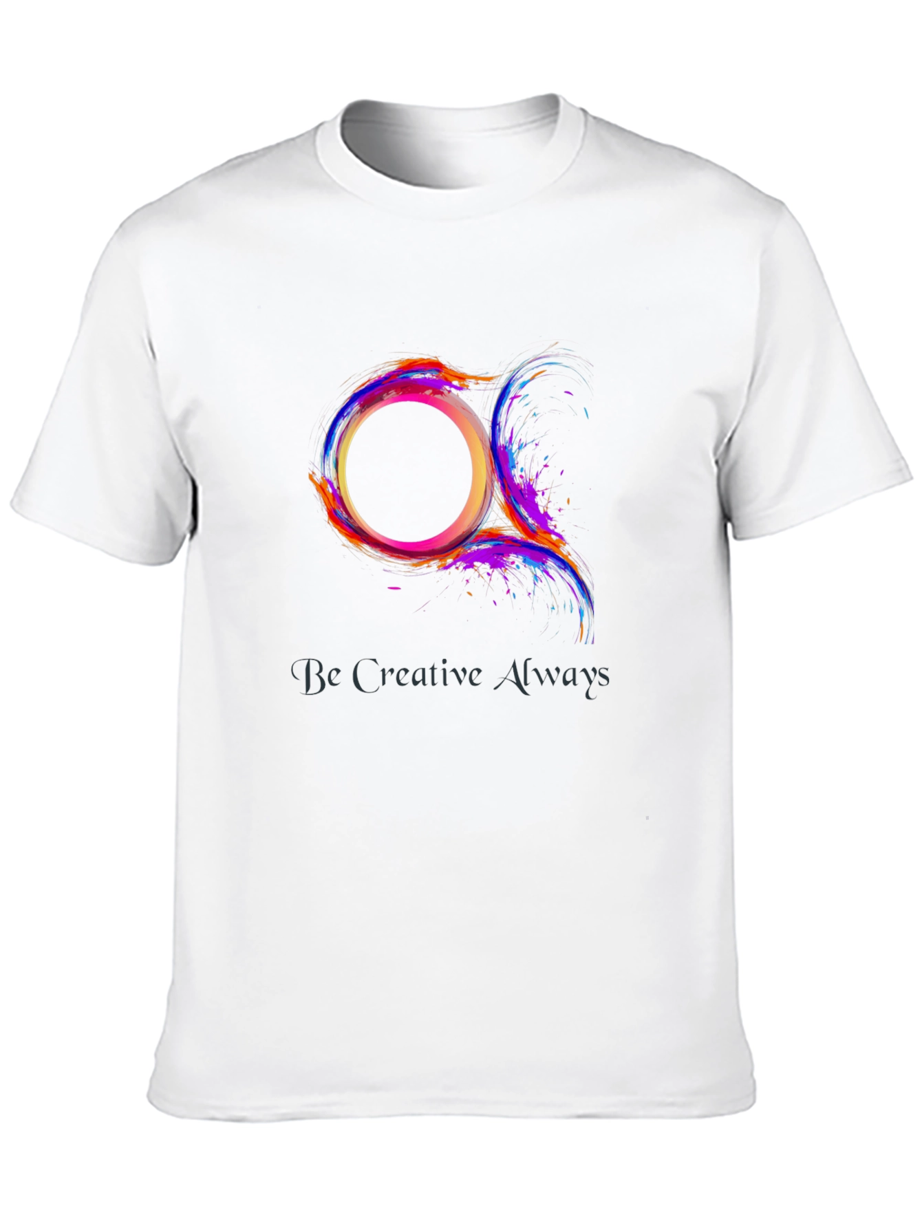 Abstract Circle Graphic Tee - Be Creative Always