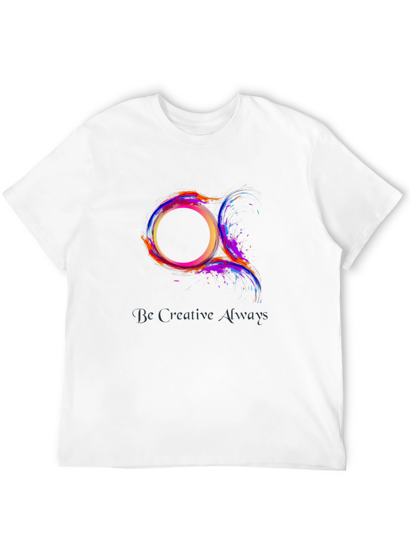 Abstract Circle Graphic Tee - Be Creative Always