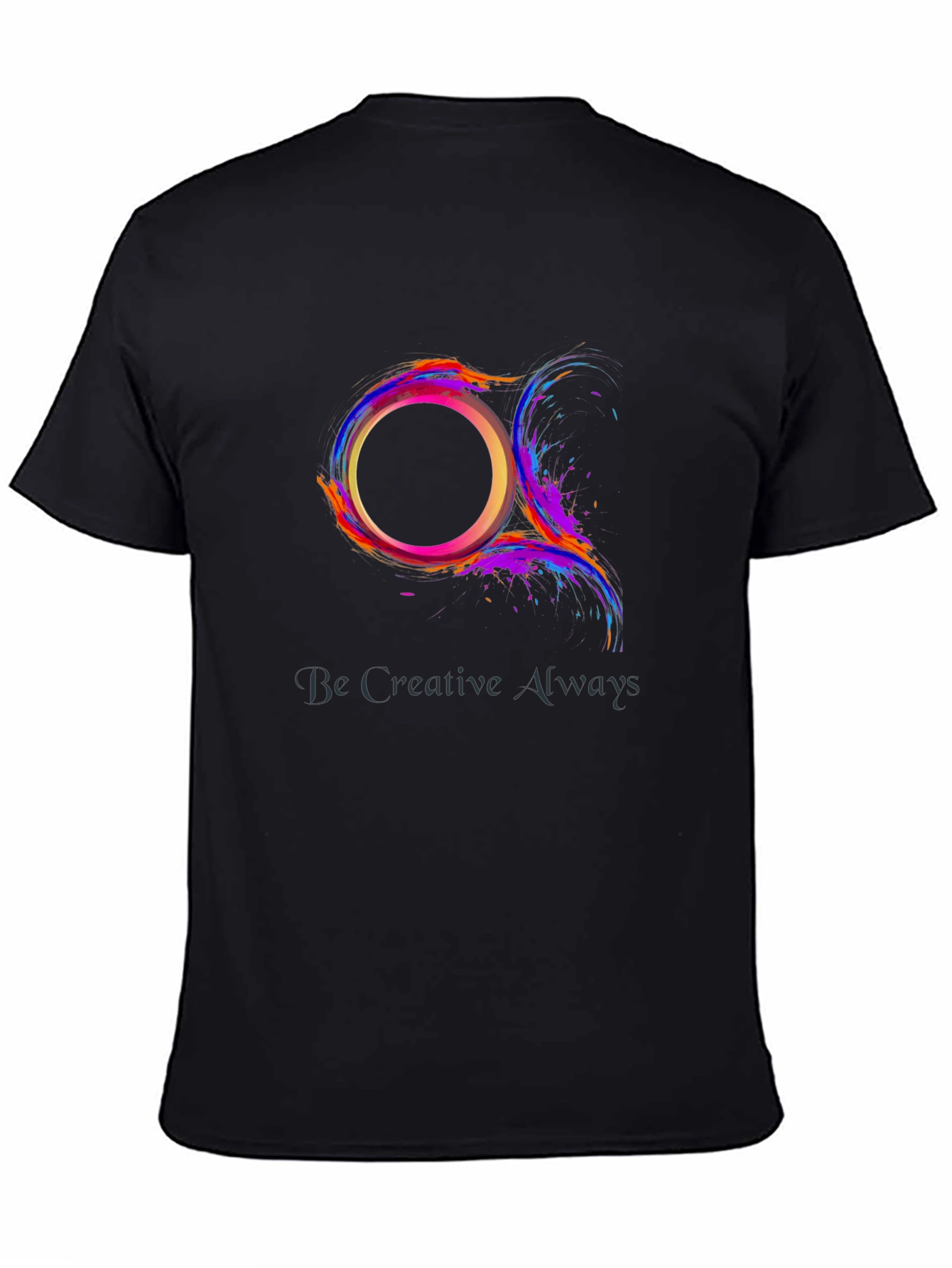 Abstract Circle Graphic Tee - Be Creative Always
