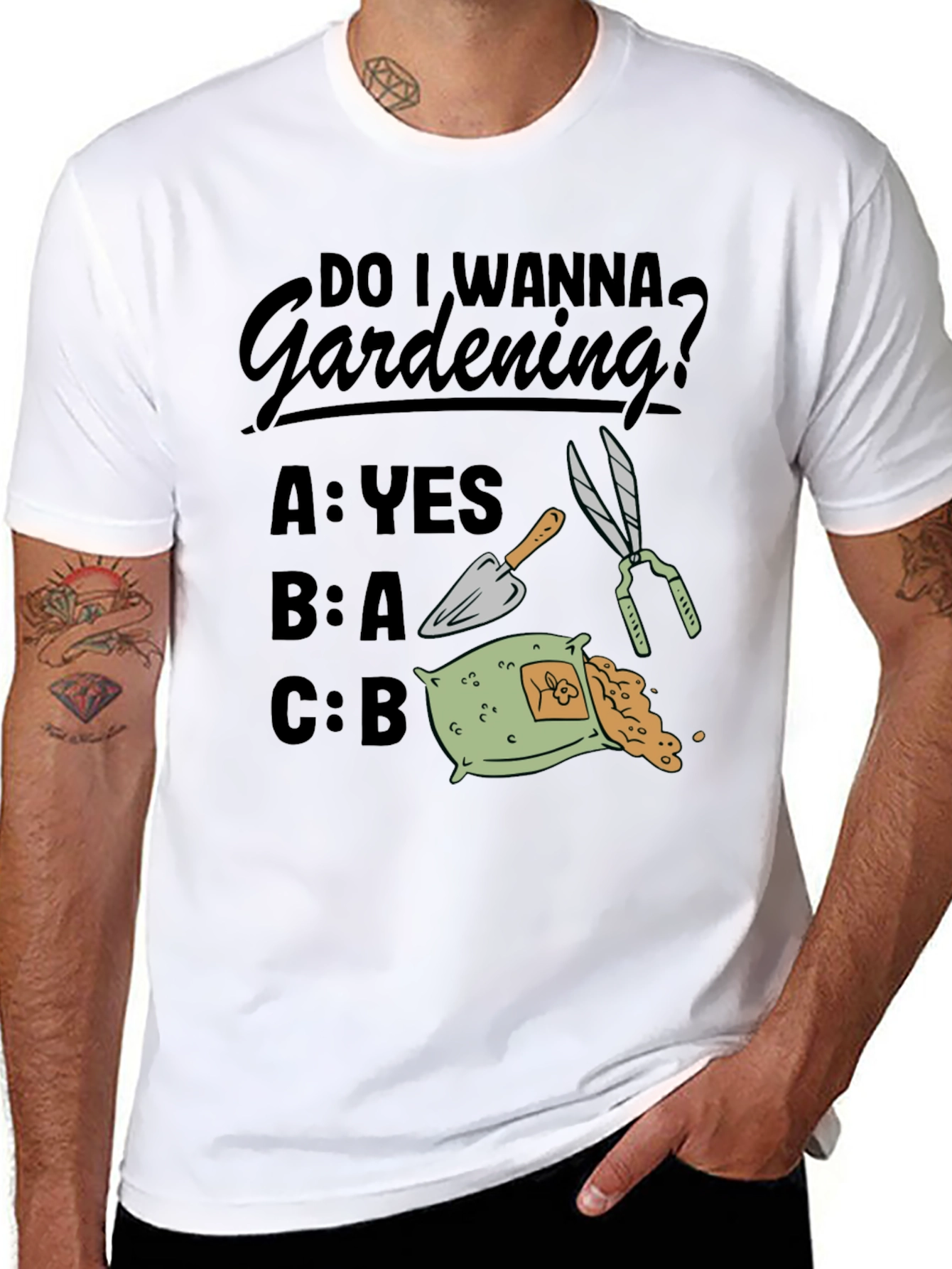 Gardening Humor T-Shirt - Do I Wanna Gardening?