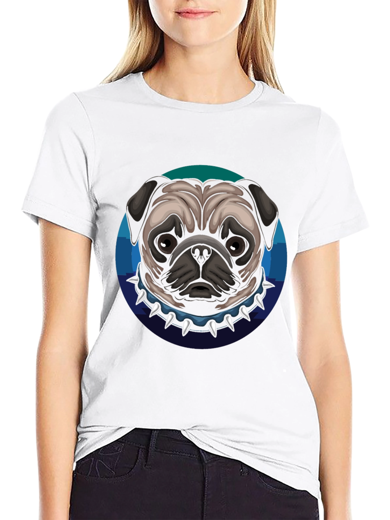 Cool Pug Dog Graphic T-Shirt