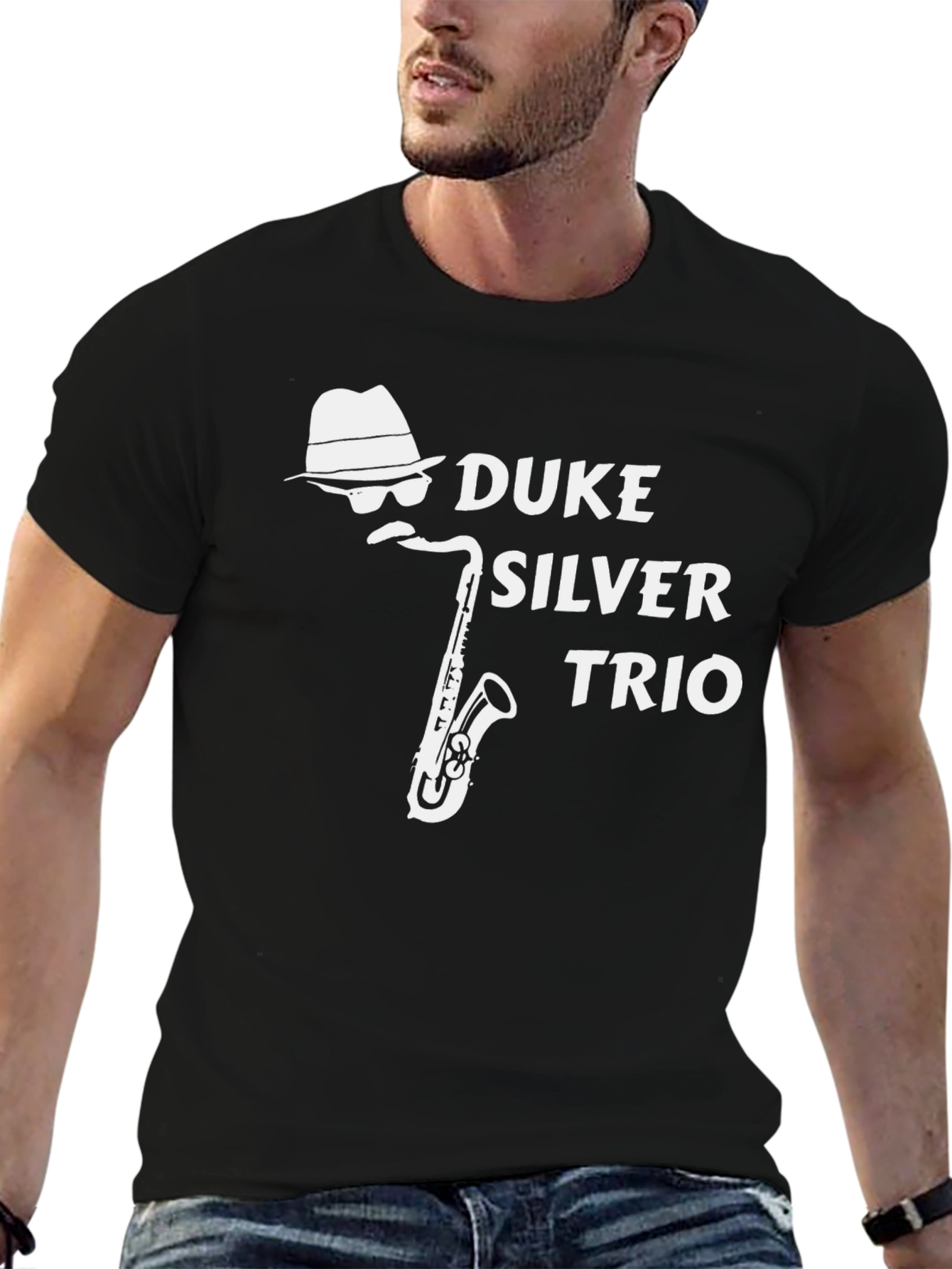 Duke Silver Trio T-Shirt - Black Jazz Music Tee