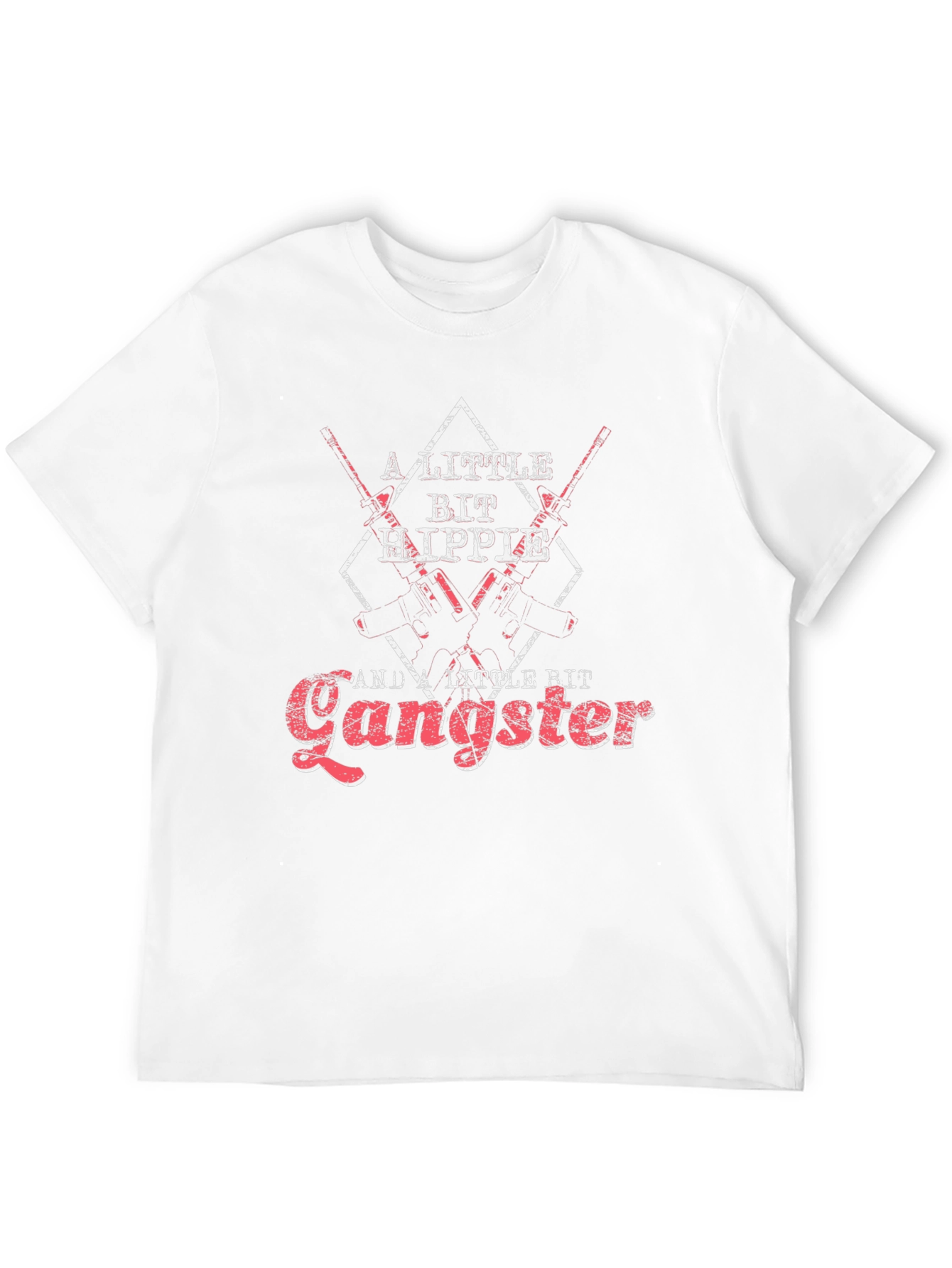 A Little Bit Hippie & Gangster Black T-Shirt