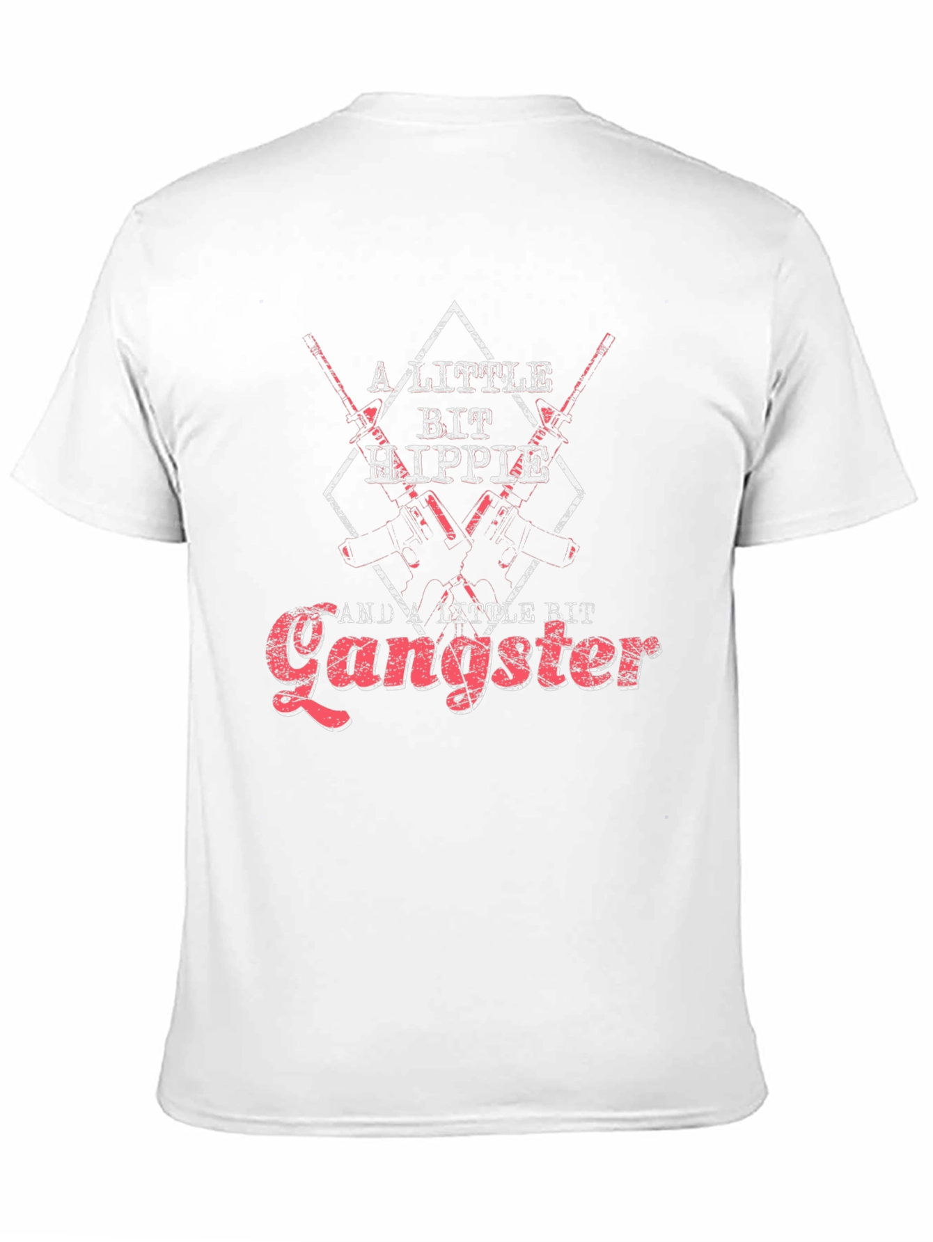 A Little Bit Hippie & Gangster Black T-Shirt
