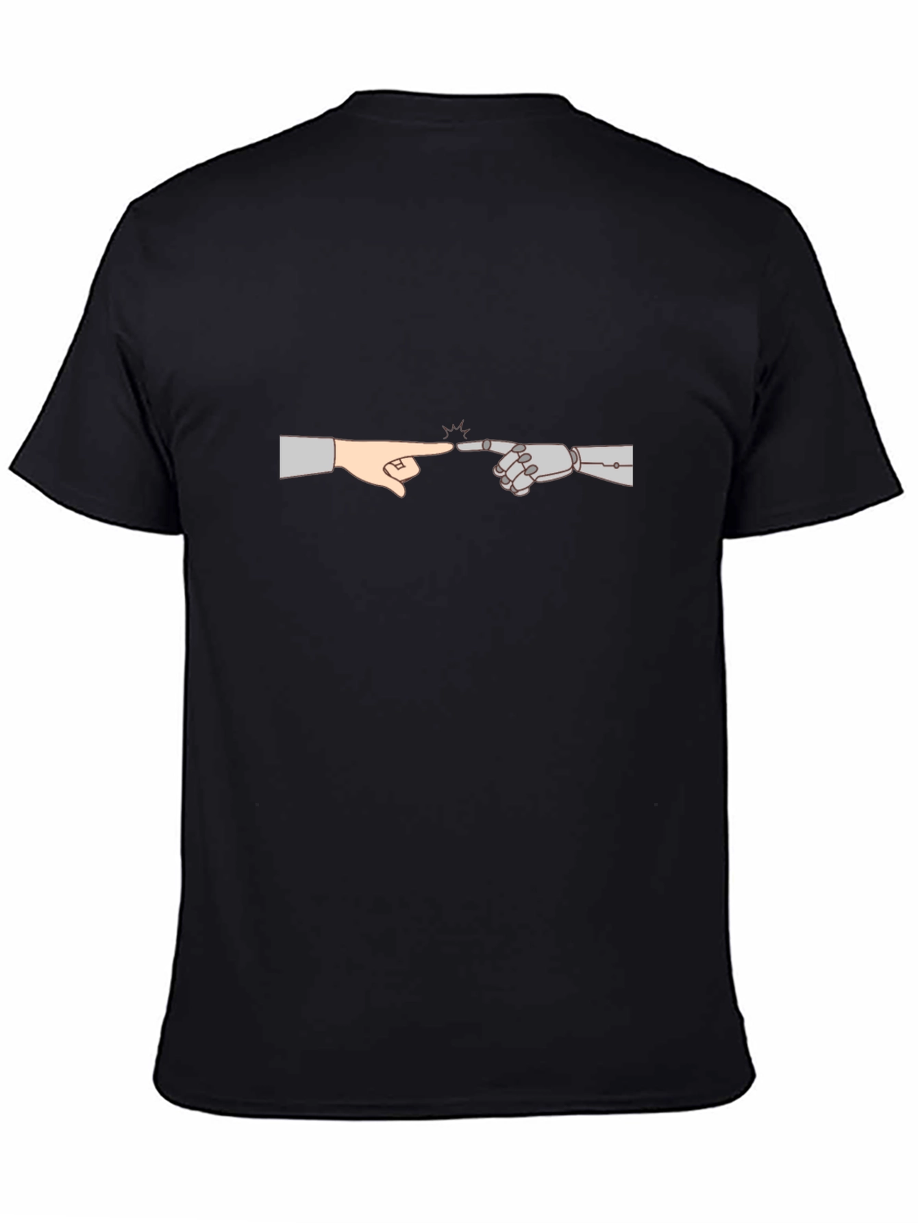 Human & Robot Touch T-Shirt - Creation Parody