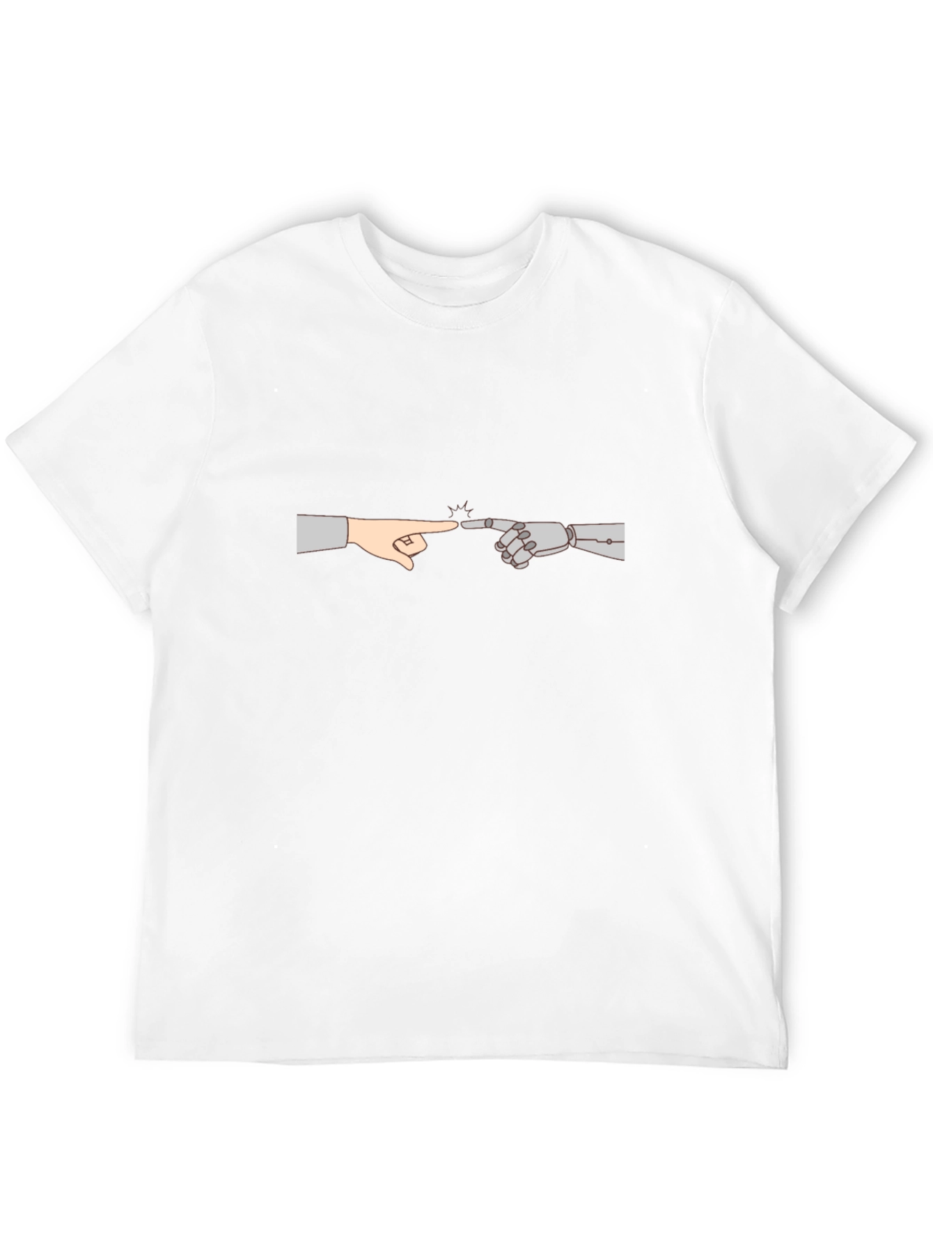 Human & Robot Touch T-Shirt - Creation Parody