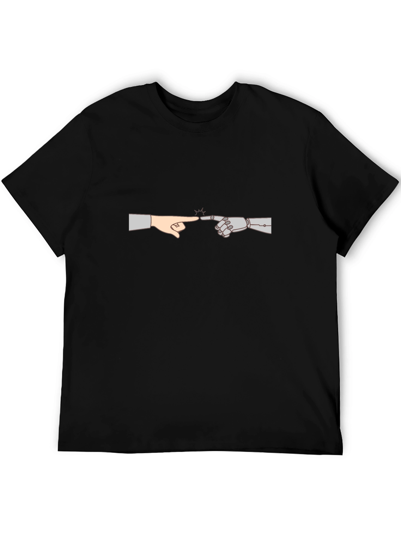 Human & Robot Touch T-Shirt - Creation Parody