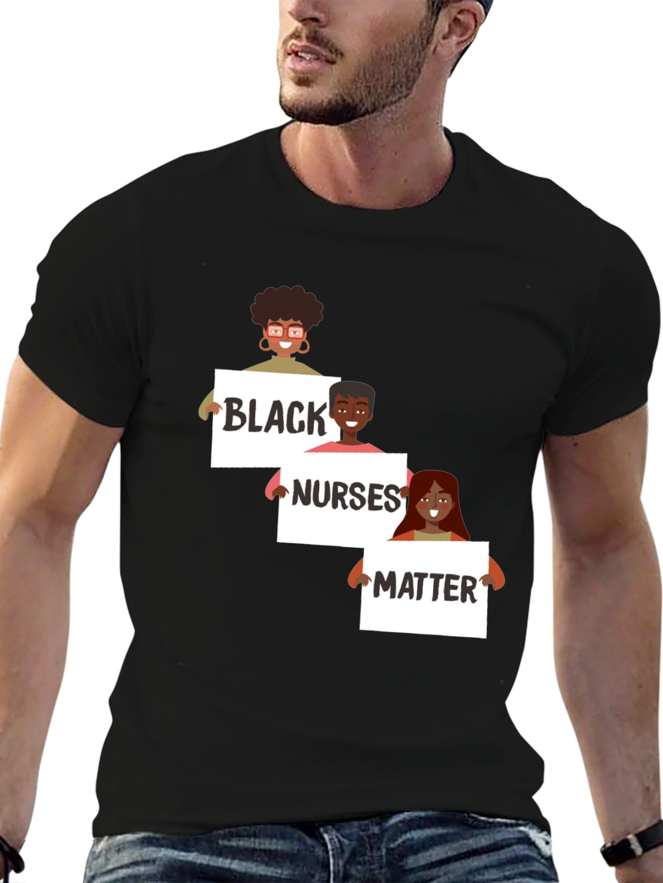 Black Nurses Matter Graphic T-Shirt