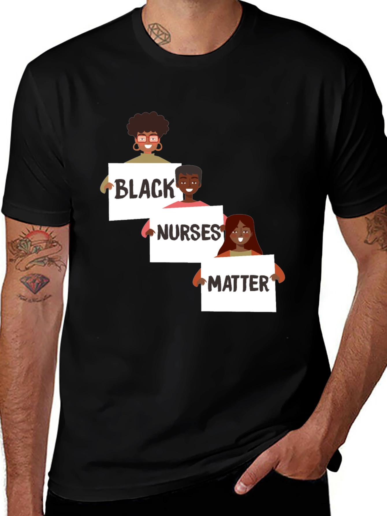 Black Nurses Matter Graphic T-Shirt