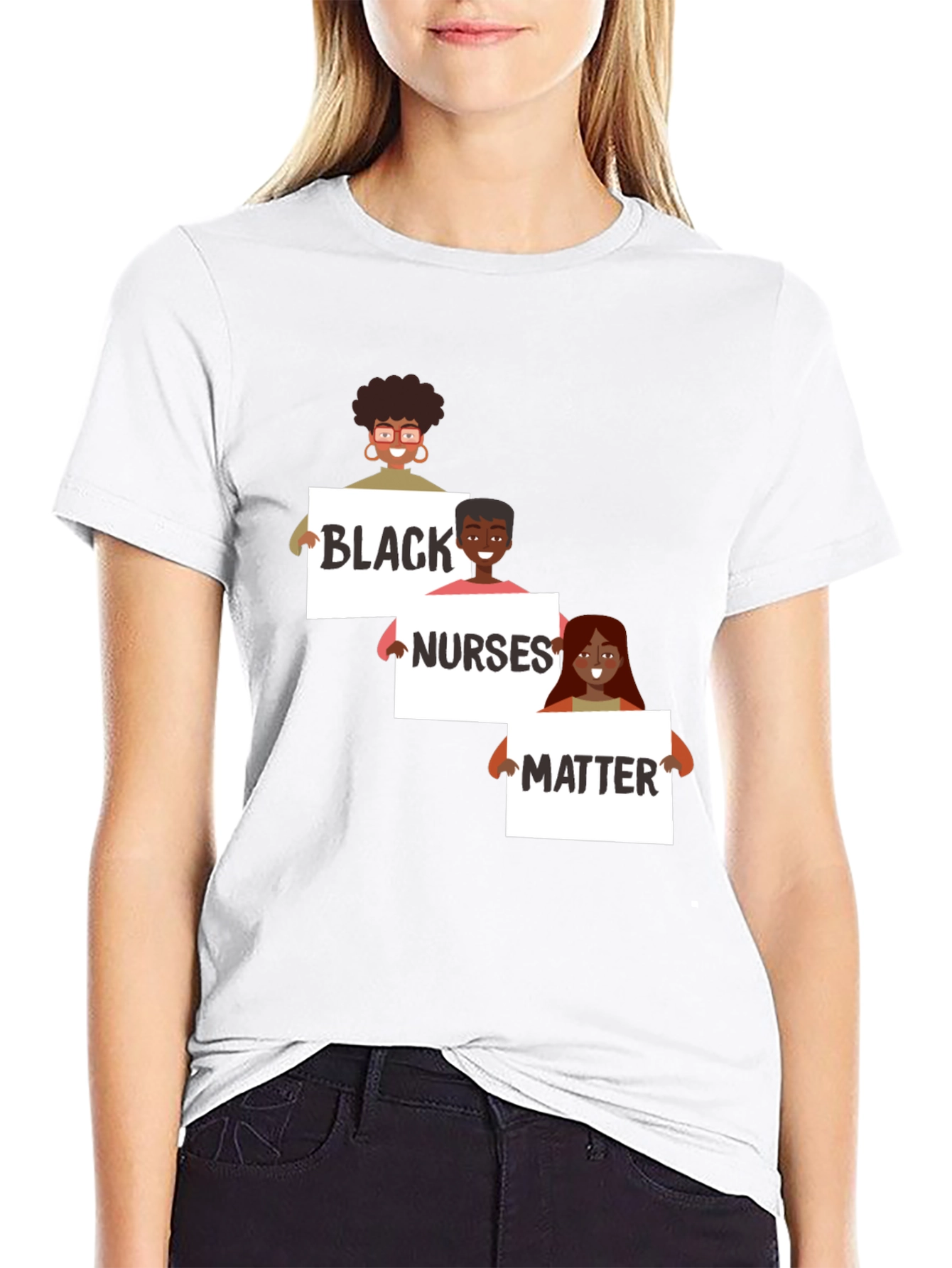 Black Nurses Matter Graphic T-Shirt