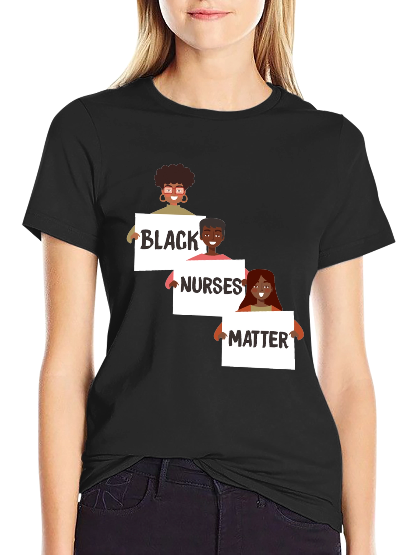 Black Nurses Matter Graphic T-Shirt
