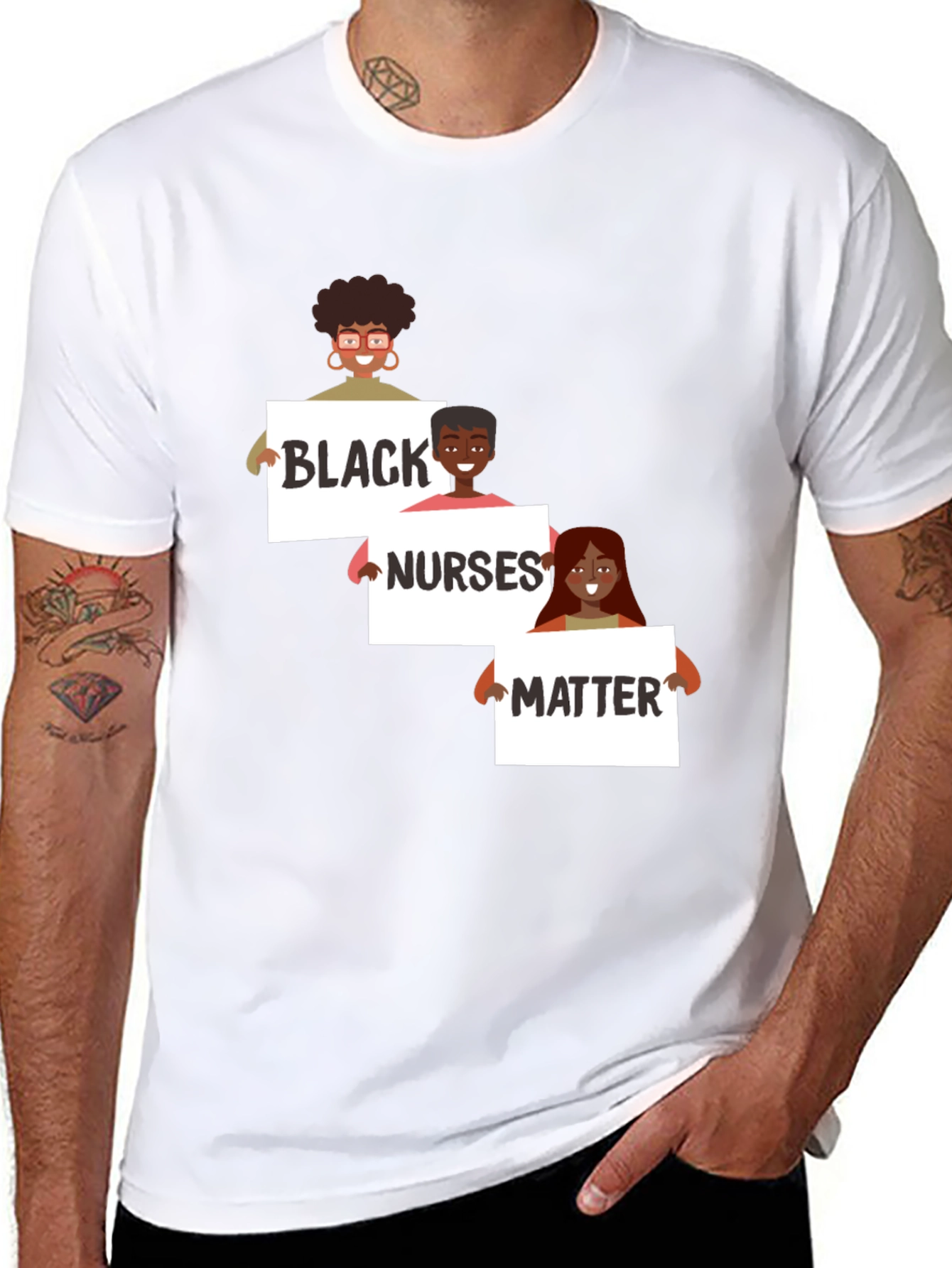 Black Nurses Matter Graphic T-Shirt