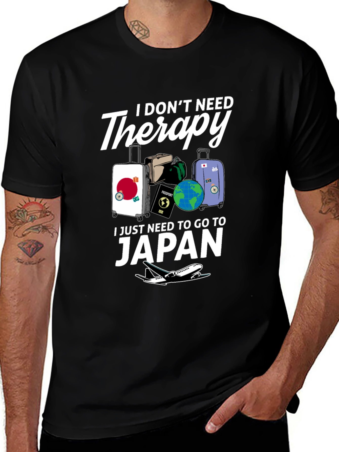Japan Travel T-Shirt - No Therapy Needed