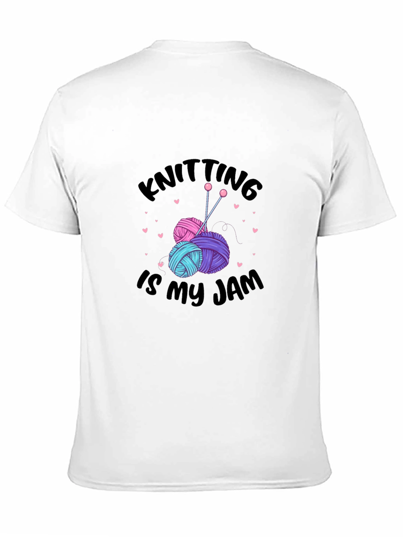 Knitting is my Jam Black T-Shirt