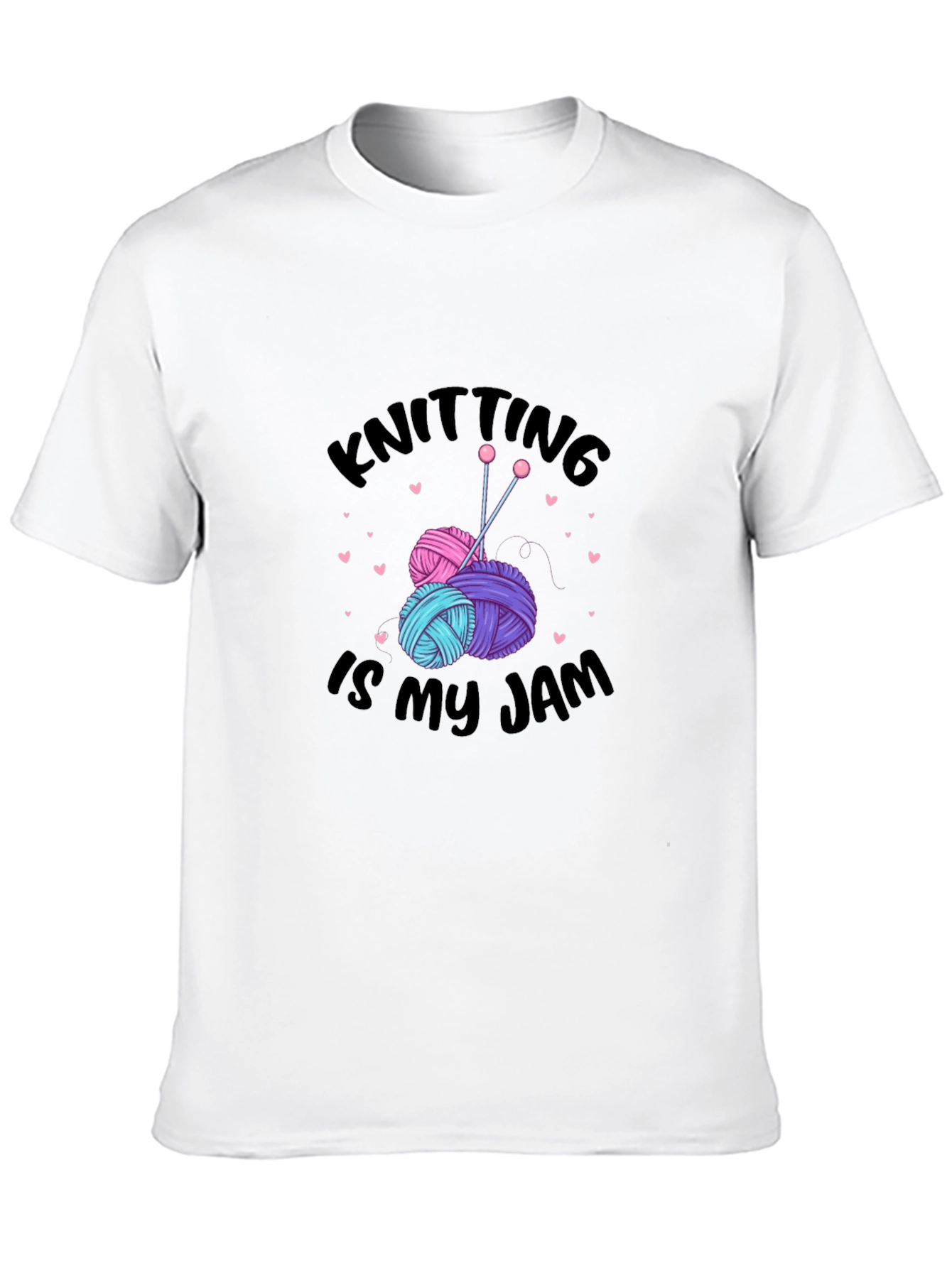 Knitting is my Jam Black T-Shirt