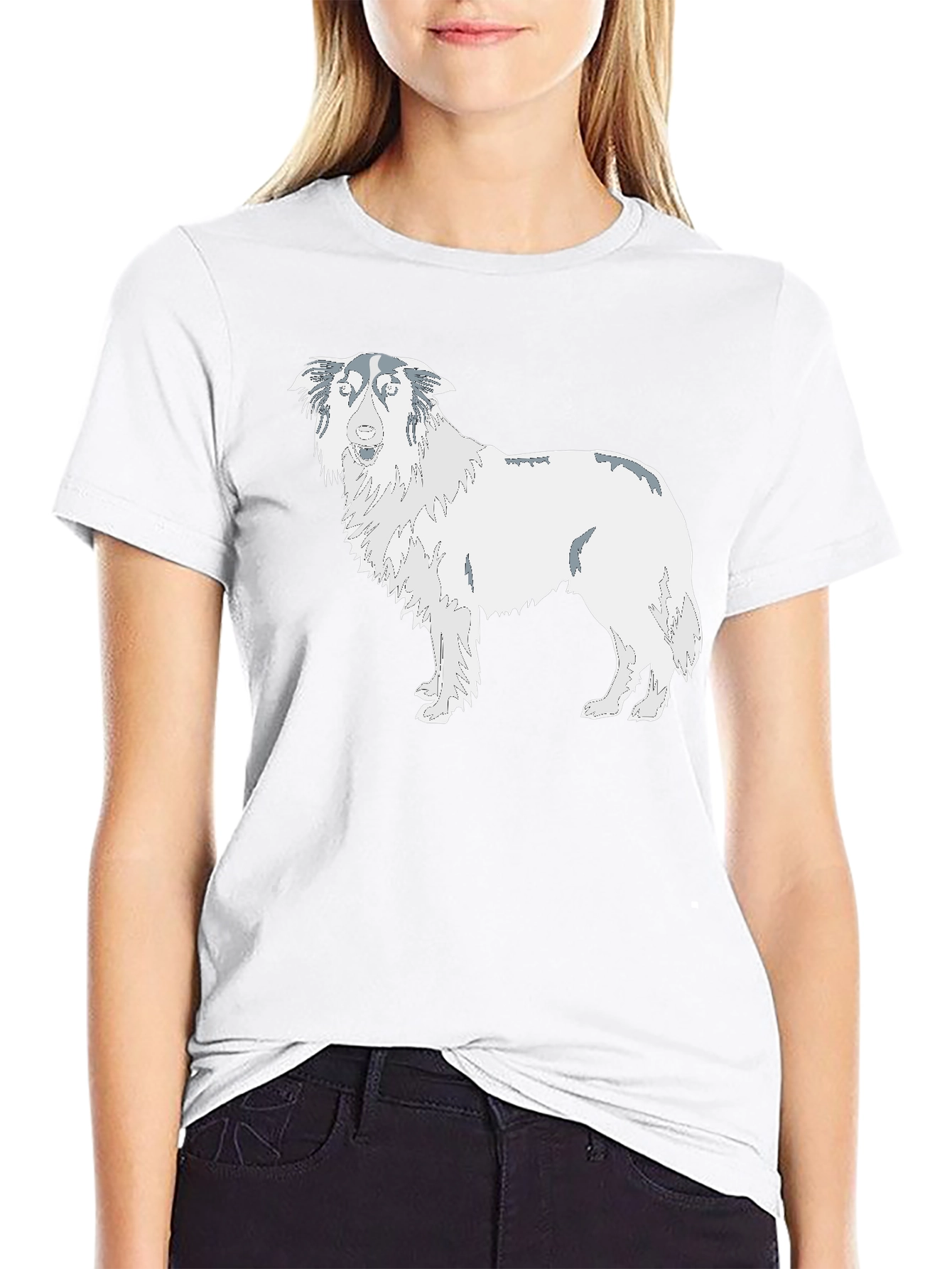 Dog Graphic Black T-Shirt