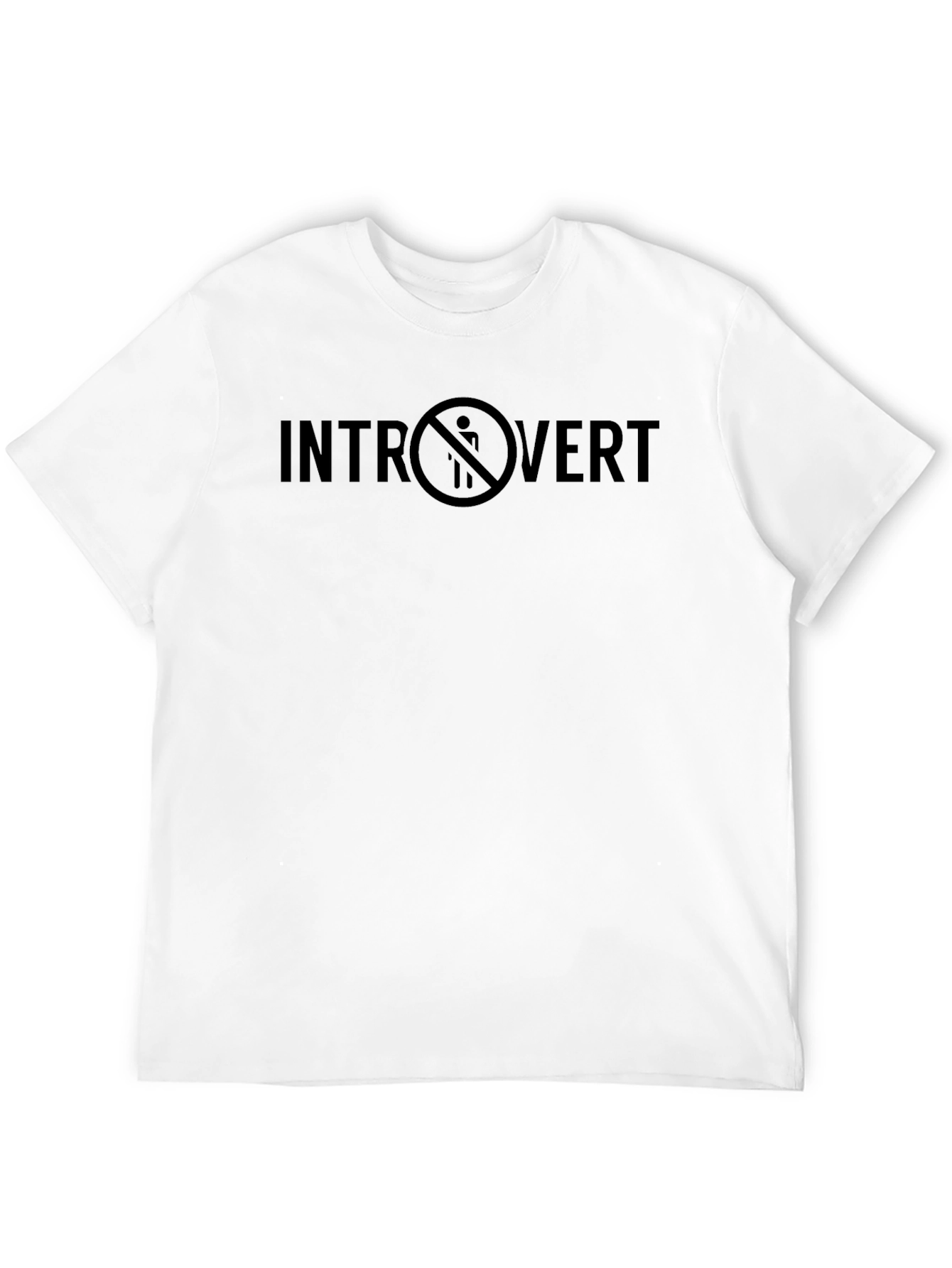 Introvert Graphic T-Shirt - Black