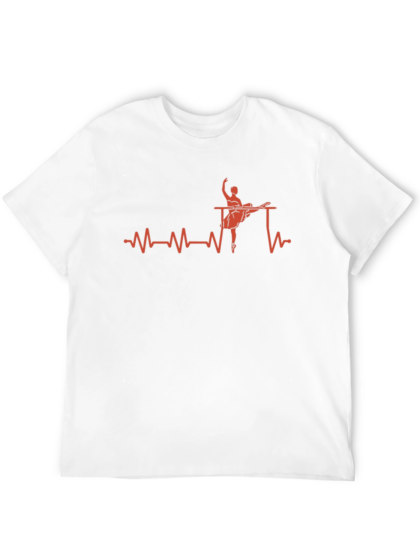 Ballet Heartbeat Graphic Tee - Dance Lovers Shirt