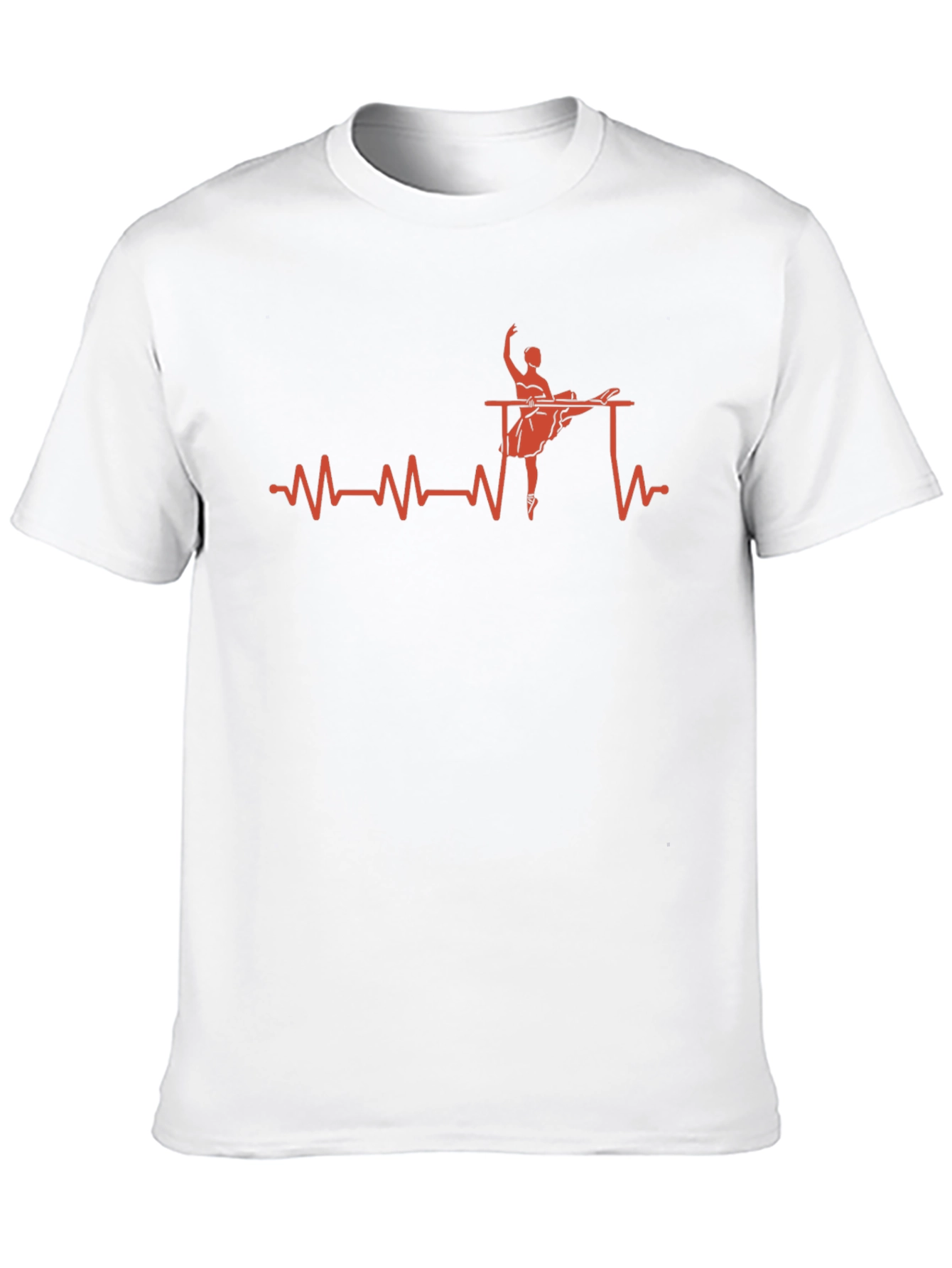 Ballet Heartbeat Graphic Tee - Dance Lovers Shirt