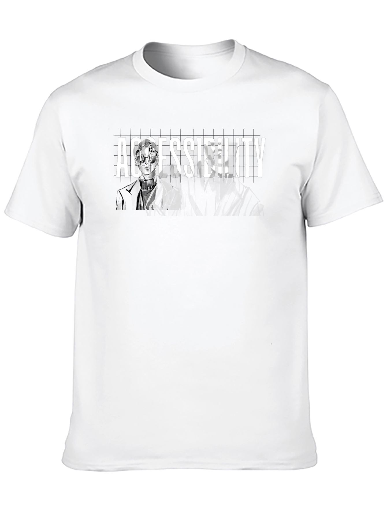 Accessibility Graphic Tee - Black Cotton Blend