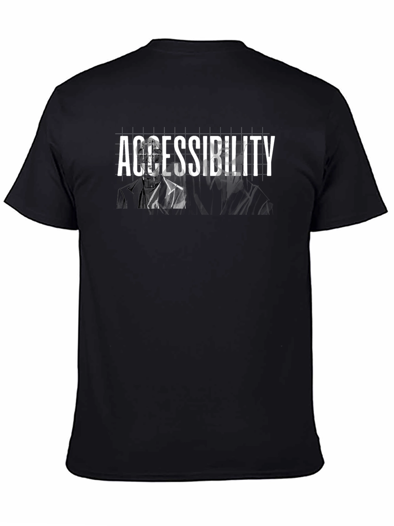 Accessibility Graphic Tee - Black Cotton Blend