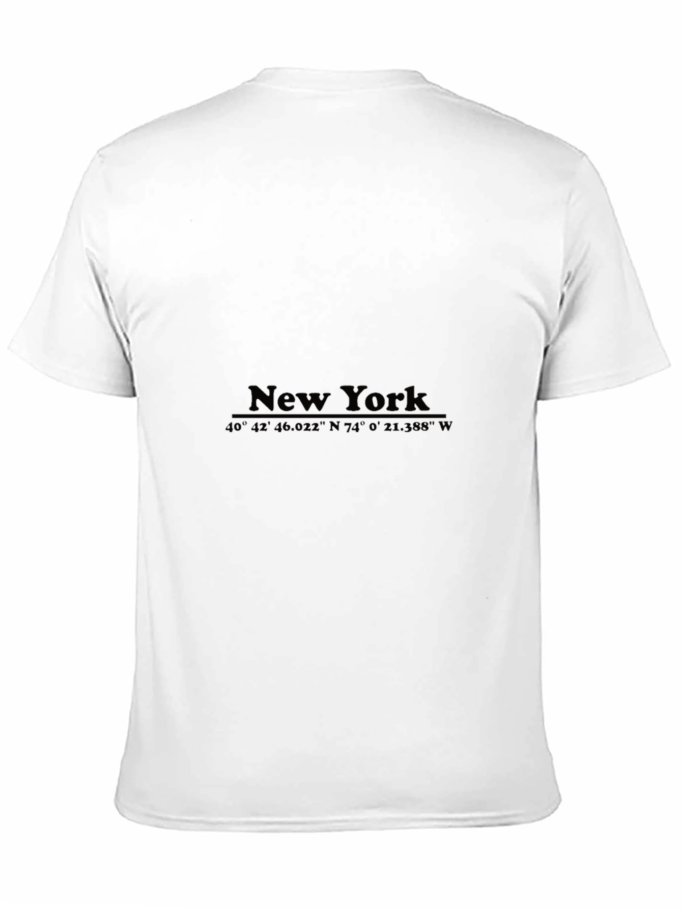 New York Coordinates Graphic T-Shirt
