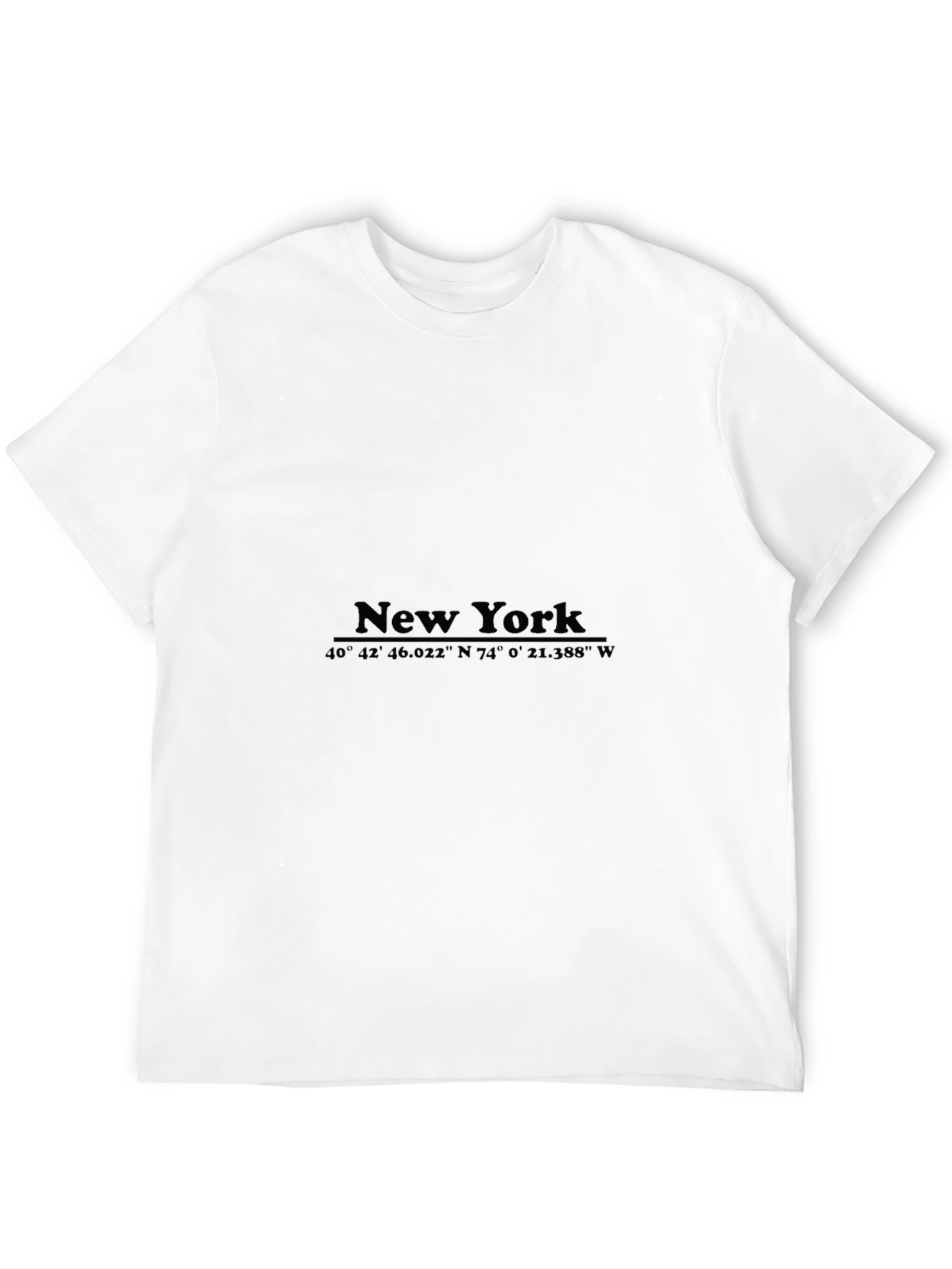 New York Coordinates Graphic T-Shirt