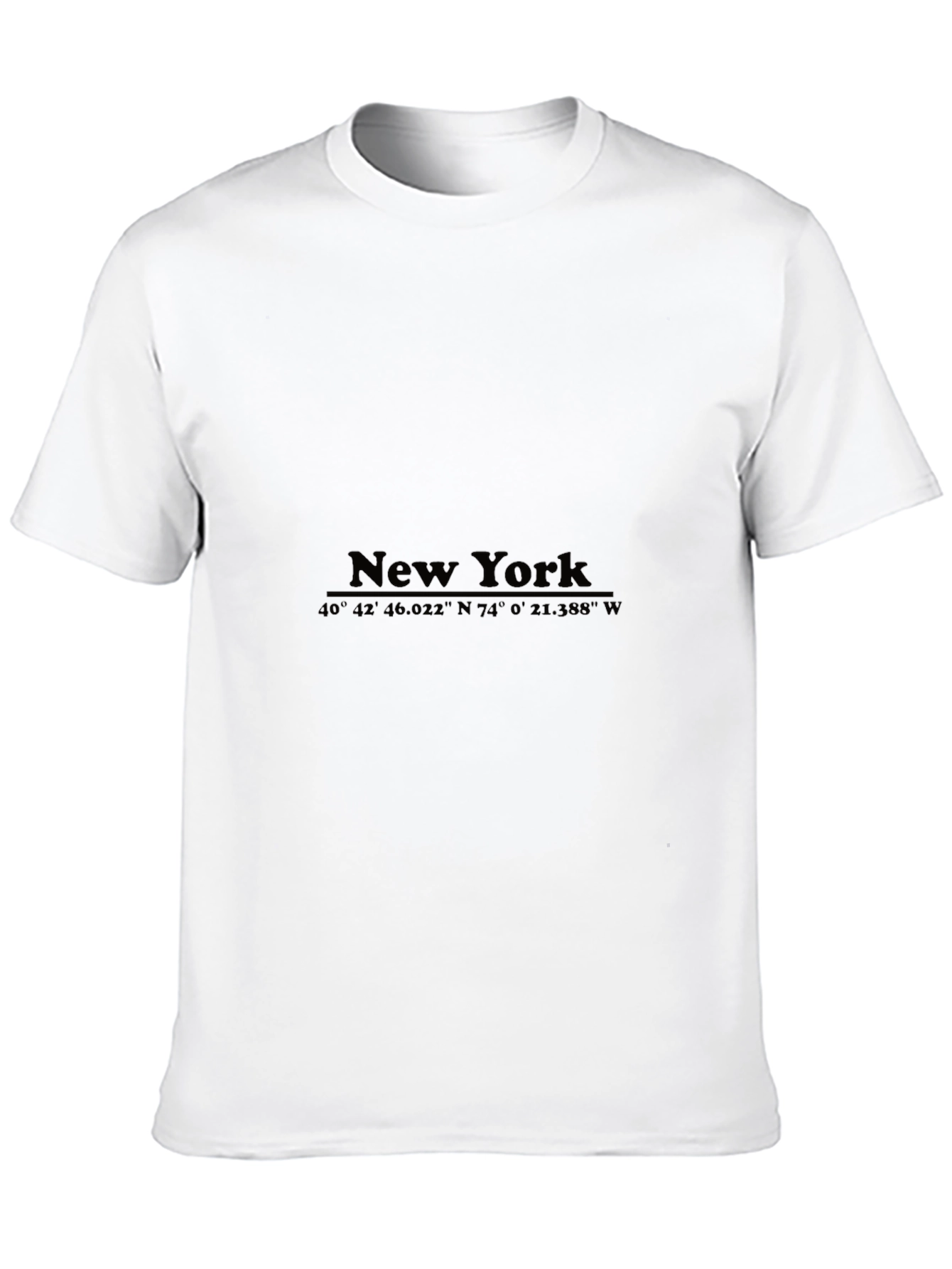 New York Coordinates Graphic T-Shirt
