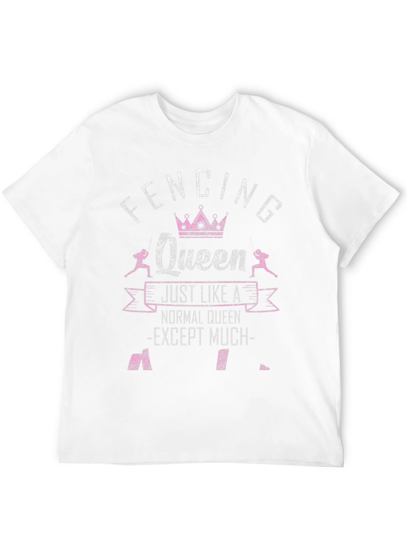 Fencing Queen T-Shirt - Sporty Graphic Tee