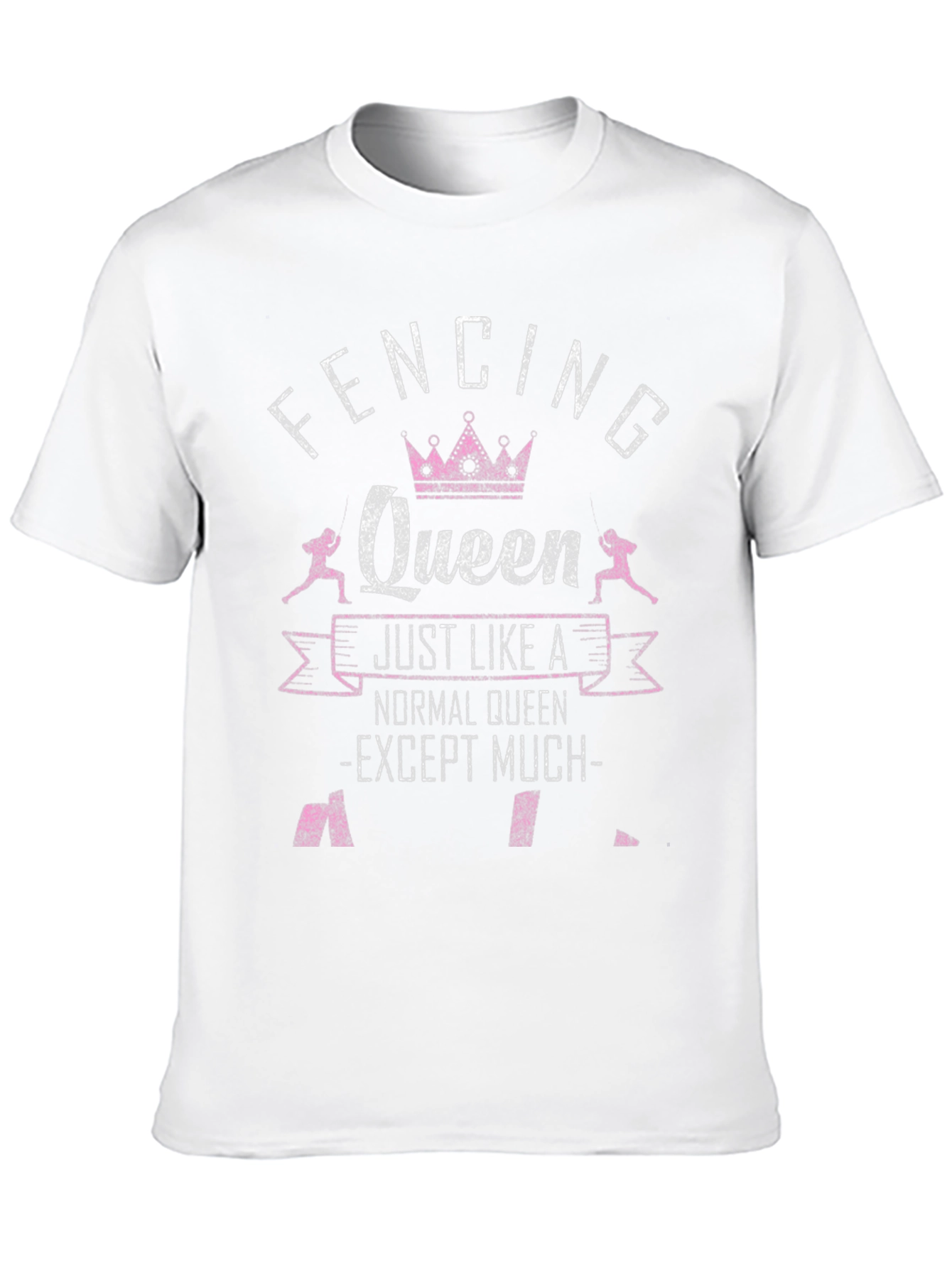 Fencing Queen T-Shirt - Sporty Graphic Tee