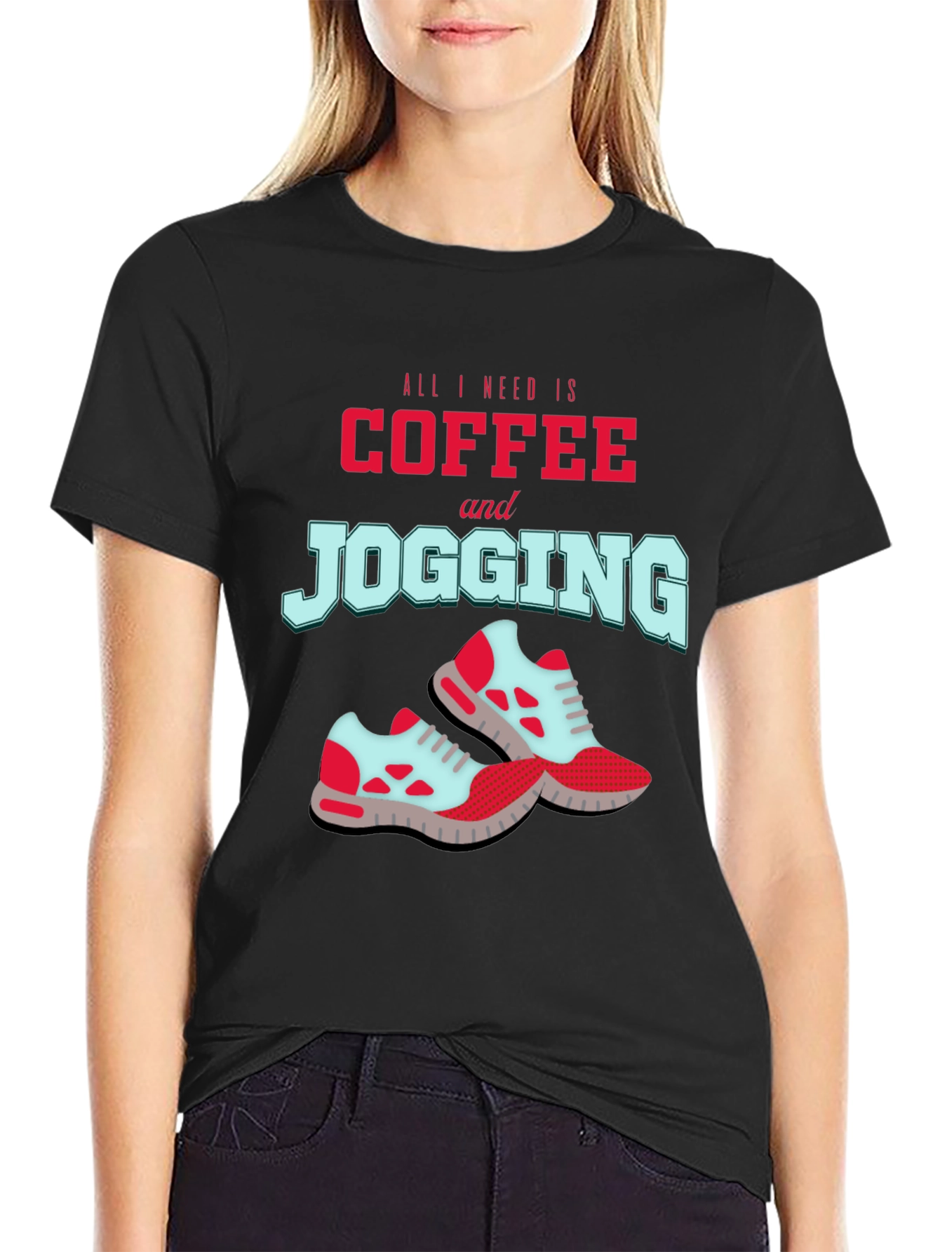 Coffee & Jogging T-Shirt - Runners Delight!