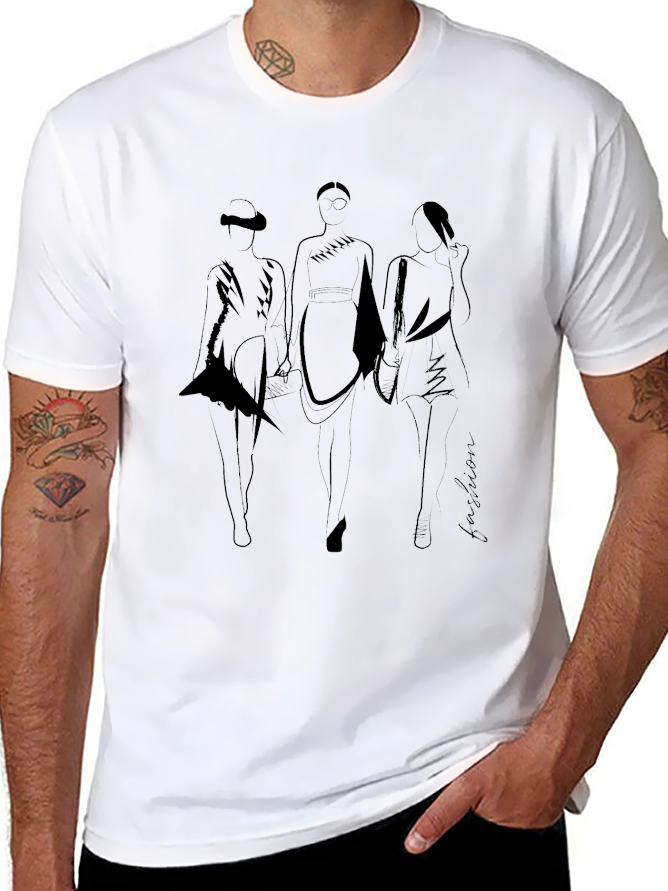 Fashion Silhouette T-Shirt - Modern Style