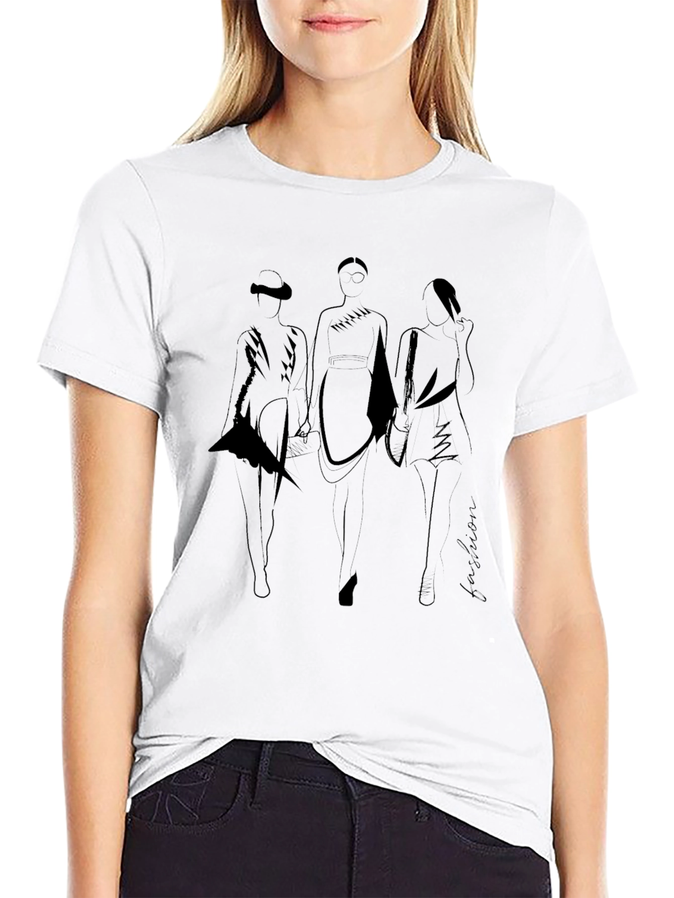 Fashion Silhouette T-Shirt - Modern Style