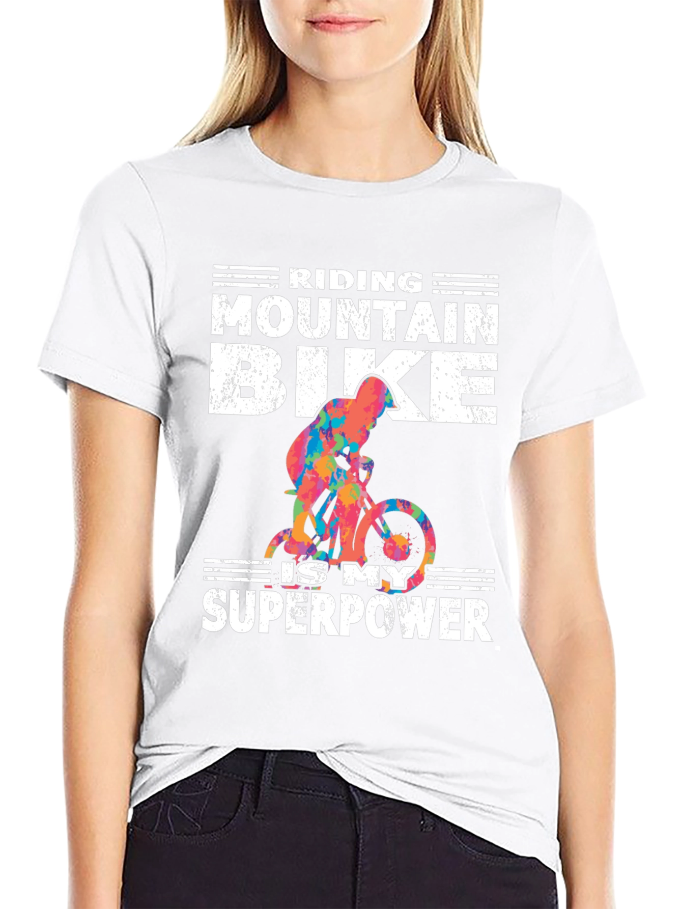 Mountain Bike Superpower Graphic Tee