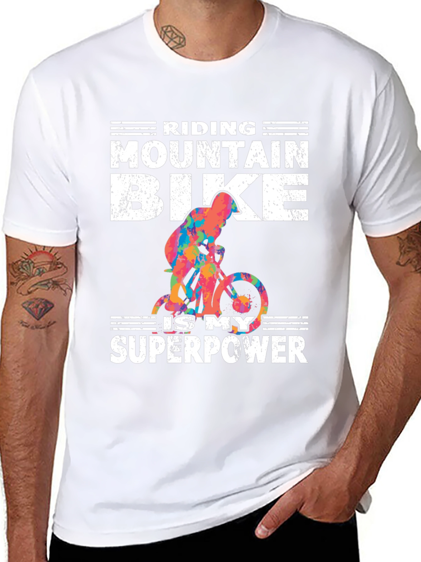 Mountain Bike Superpower Graphic Tee