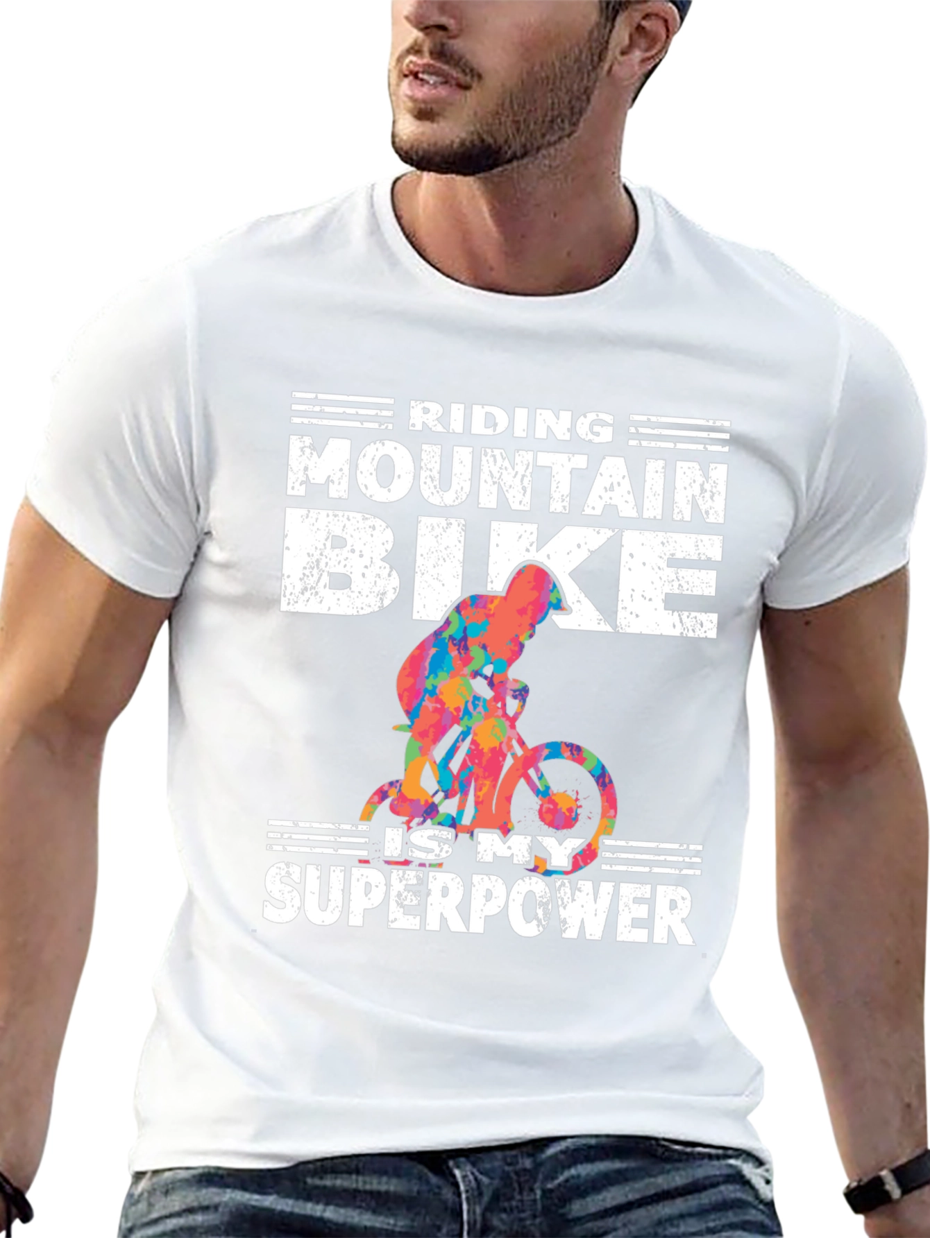 Mountain Bike Superpower Graphic Tee