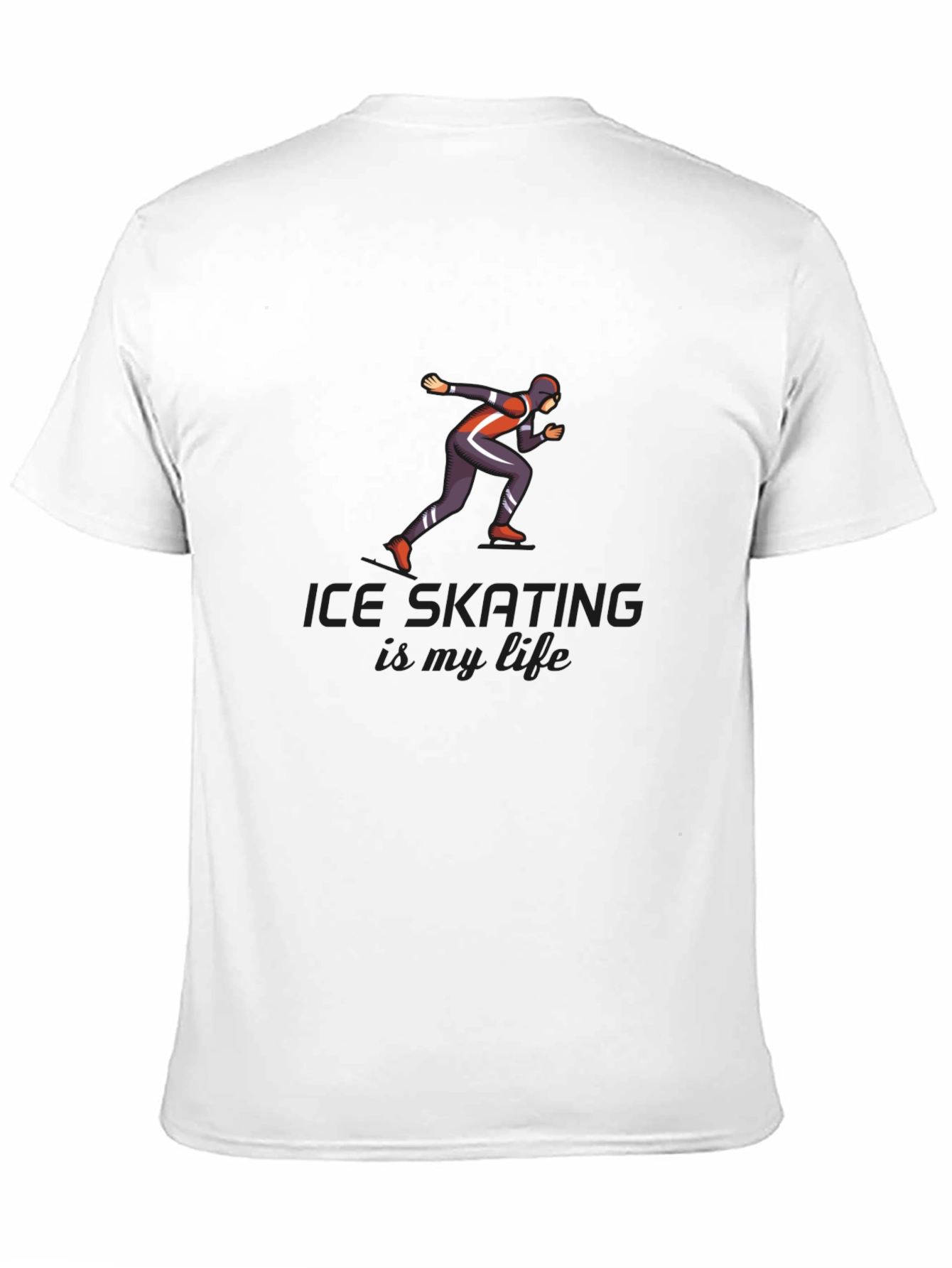 Ice Skating is My Life Black T-Shirt
