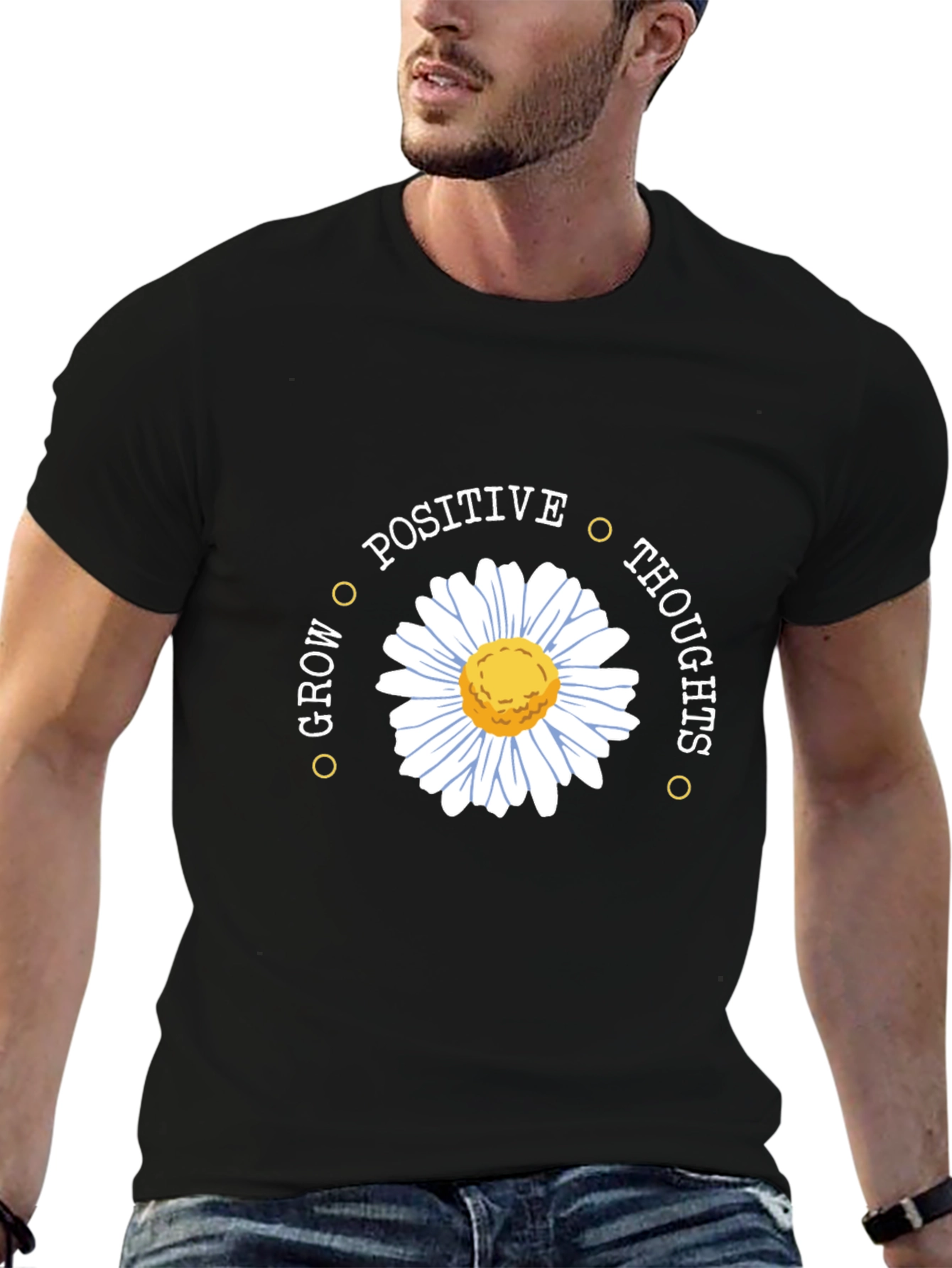 Positive Thoughts Daisy Graphic Tee