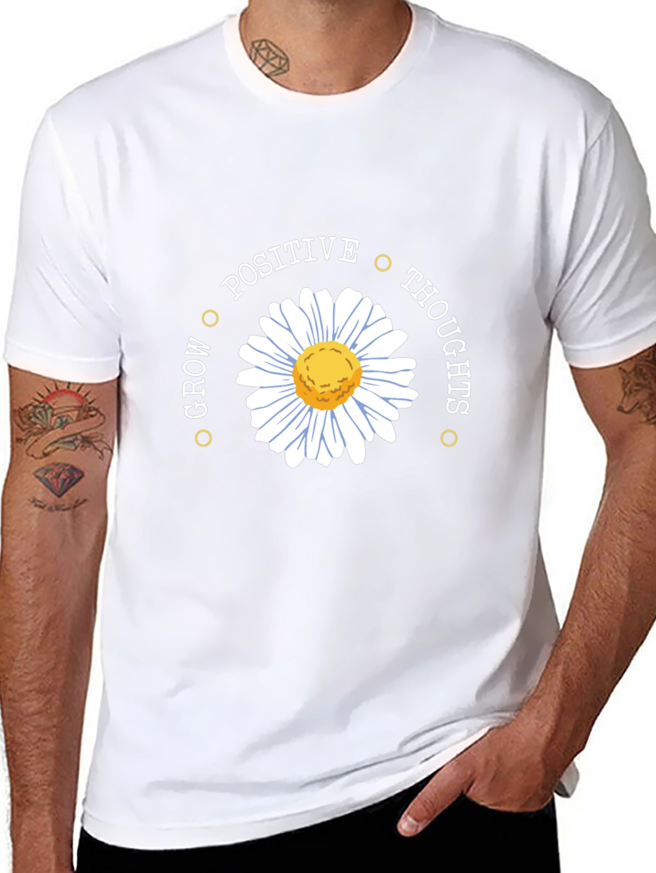Positive Thoughts Daisy Graphic Tee