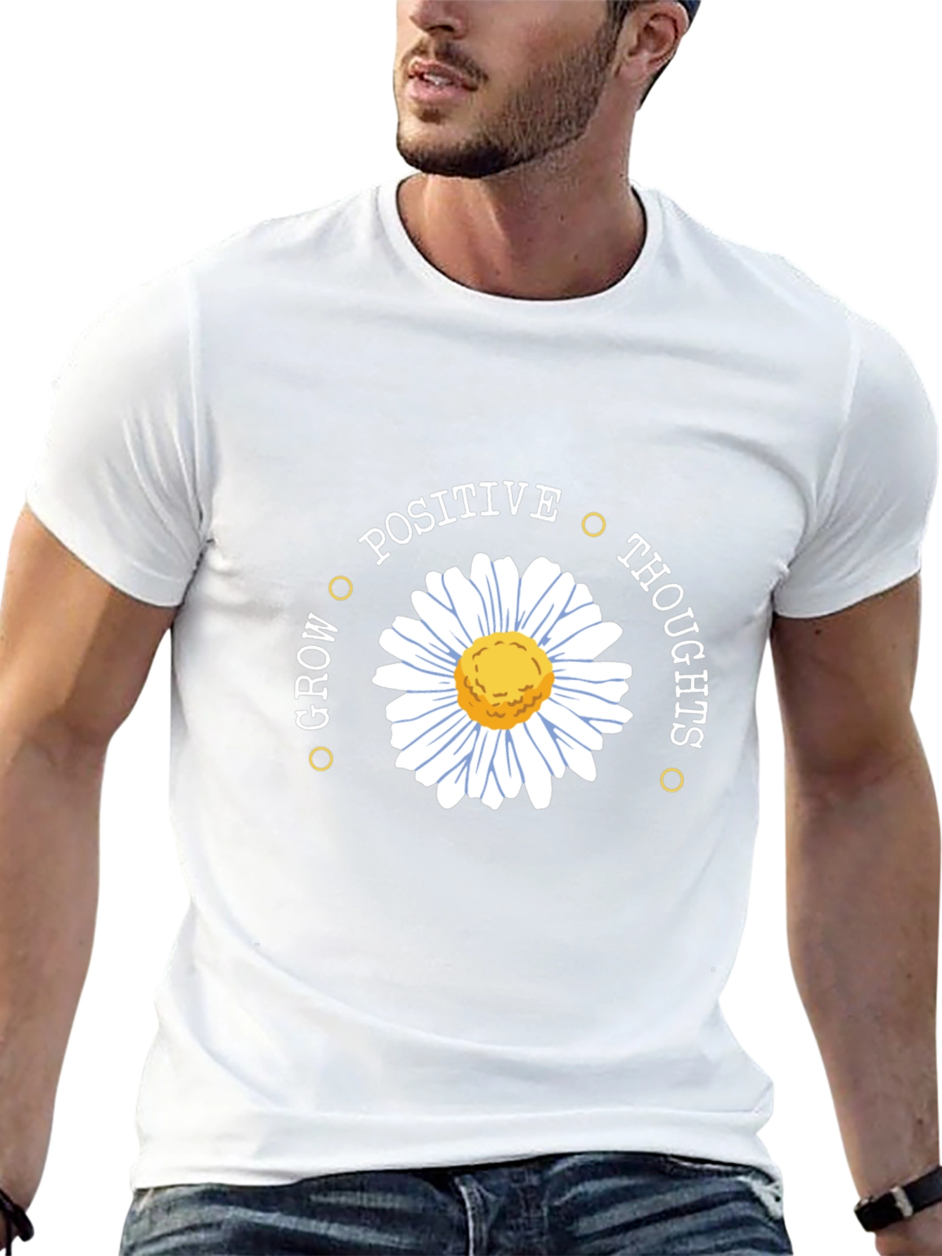 Positive Thoughts Daisy Graphic Tee