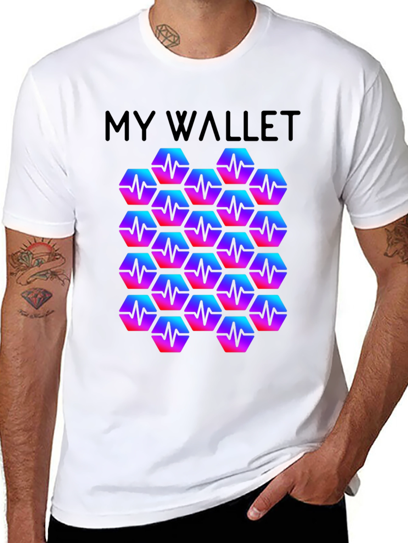 My Wallet Hexagon Pulse T-Shirt