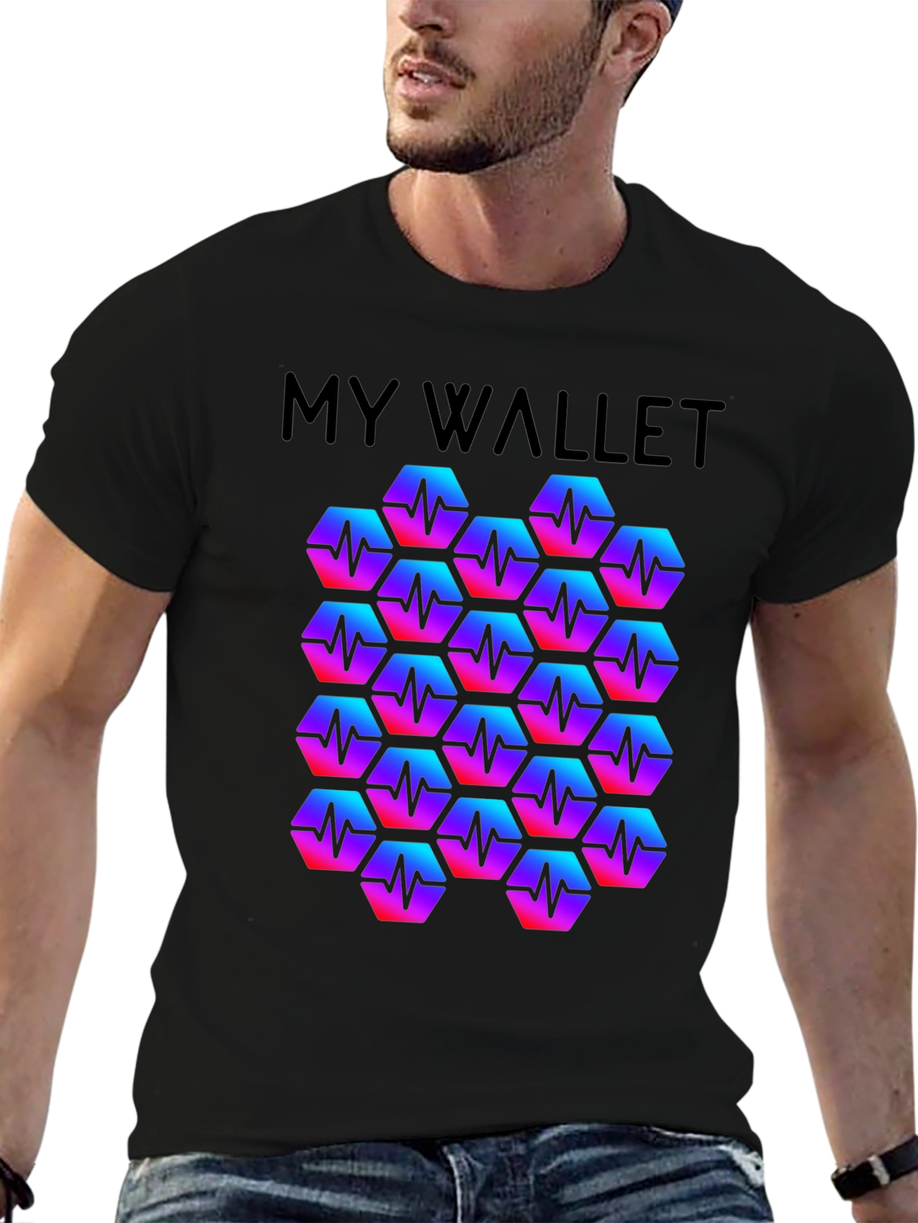 My Wallet Hexagon Pulse T-Shirt