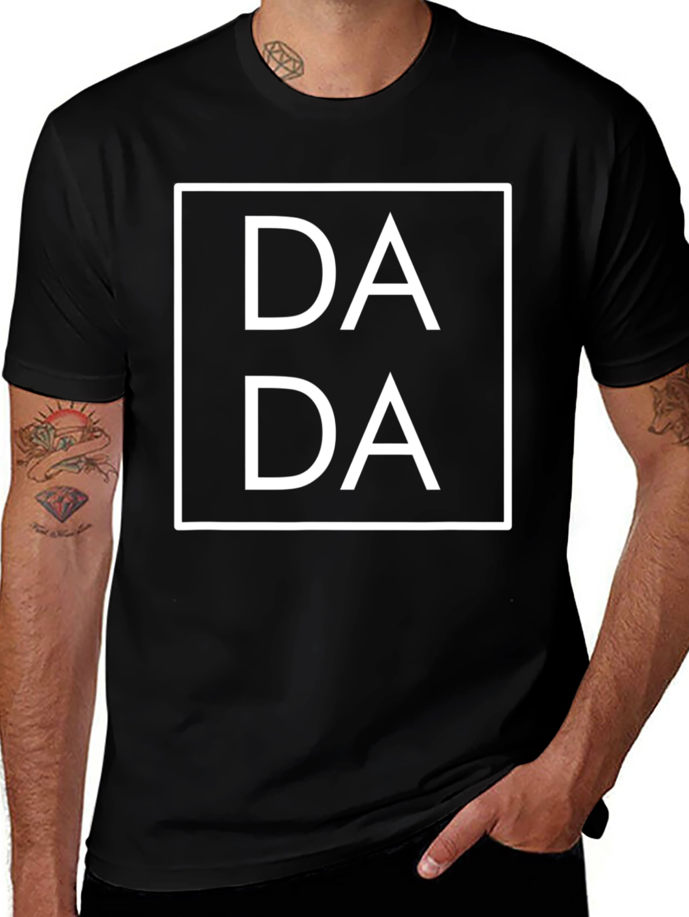 Dada T-Shirt - Black Graphic Tee for Men