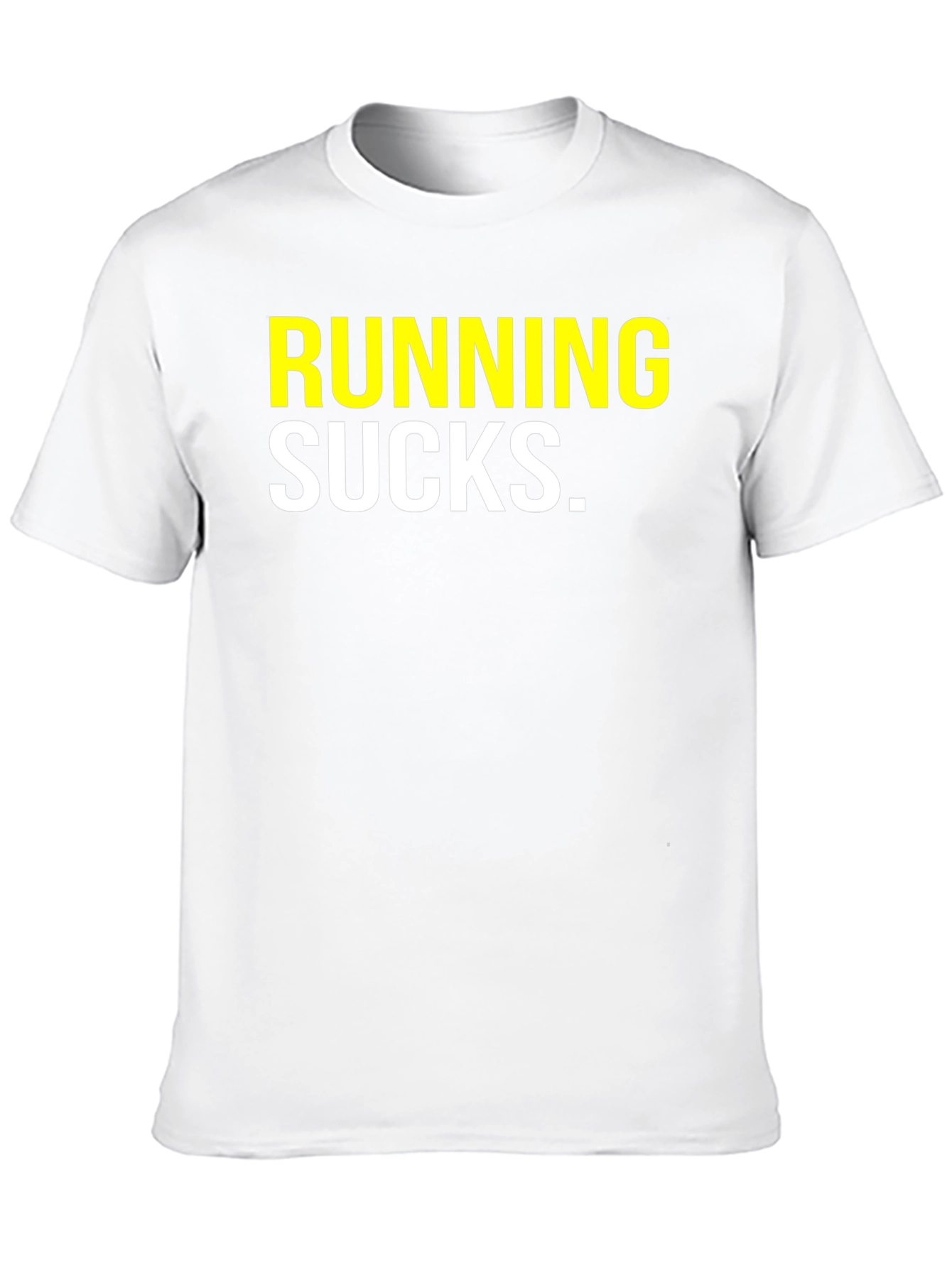 Running Sucks Graphic Tee - Black Casual T-Shirt