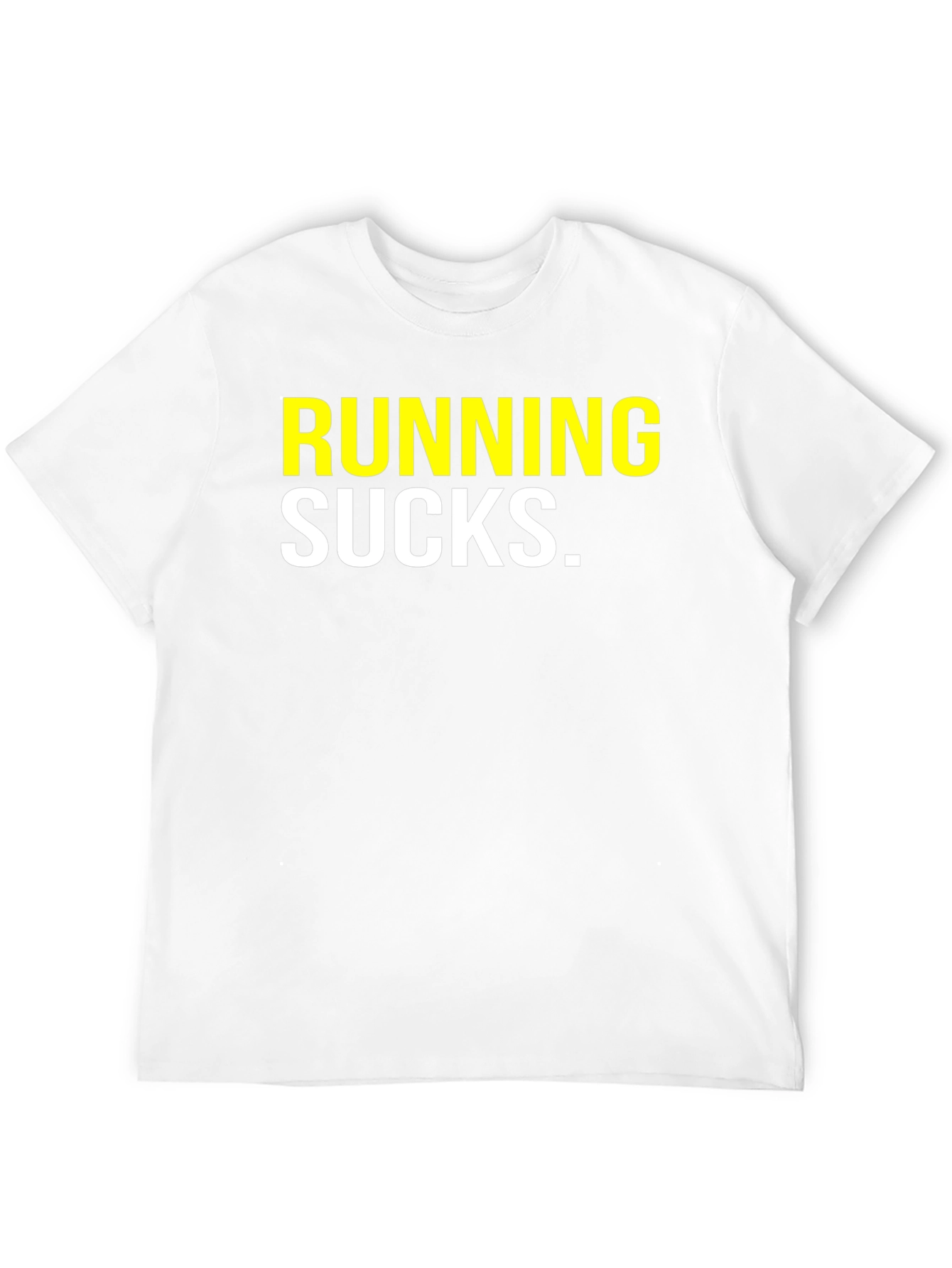 Running Sucks Graphic Tee - Black Casual T-Shirt