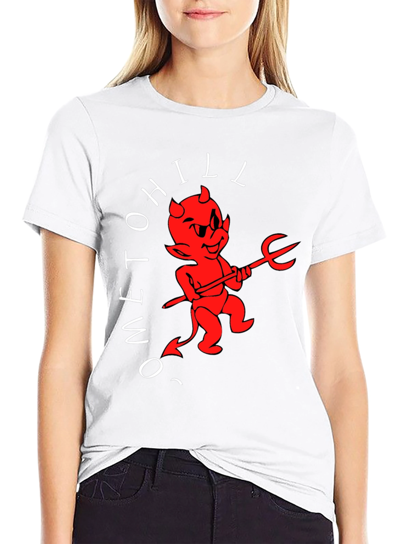 Ometohill Devil Graphic T-Shirt