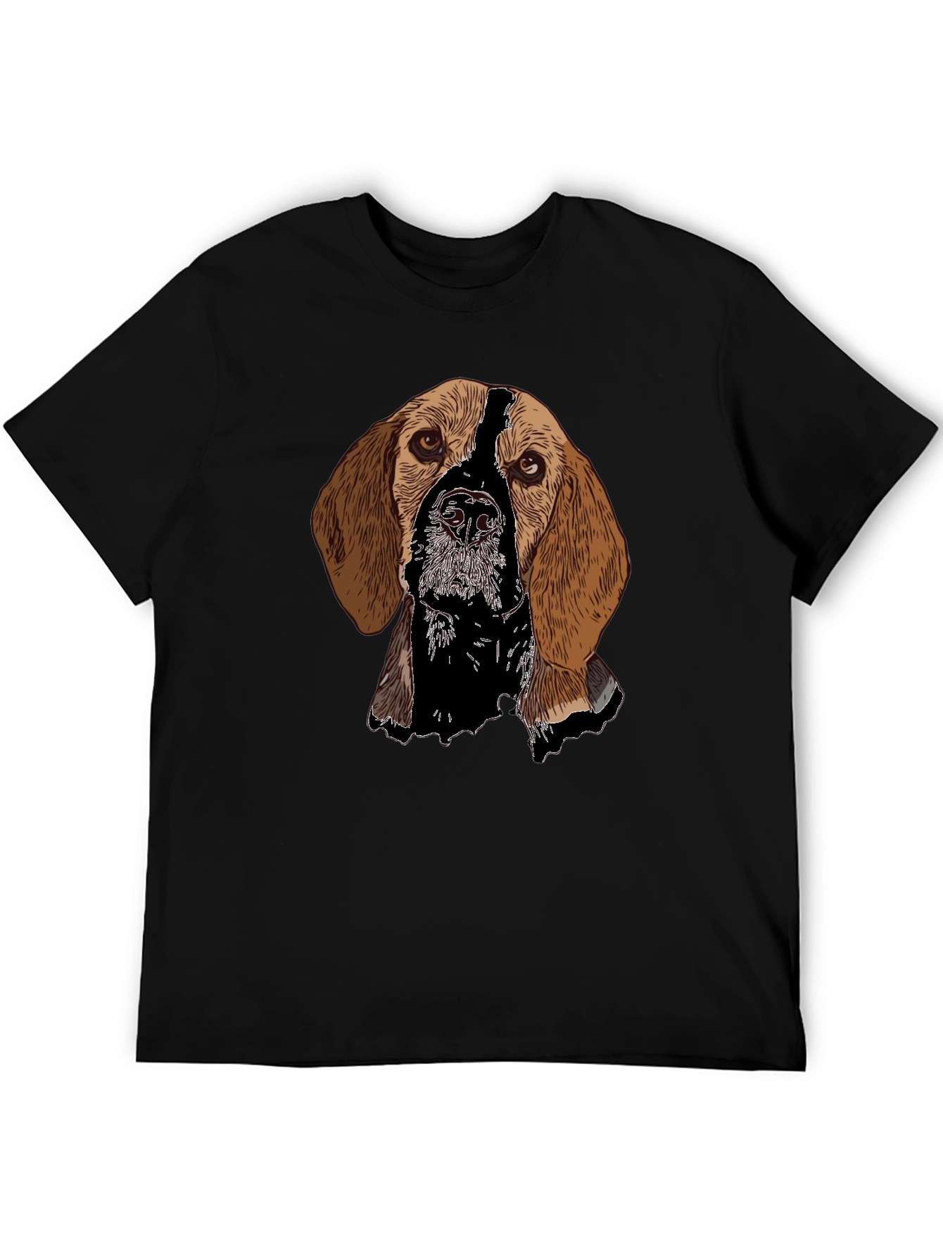 Dog Breed Graphic Black T-Shirt