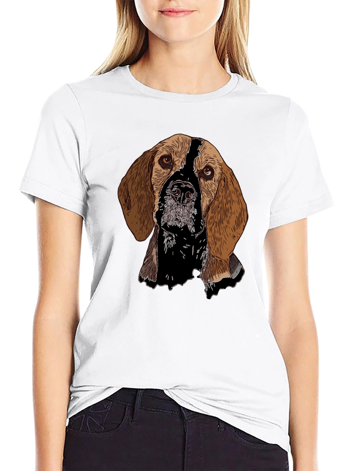 Dog Breed Graphic Black T-Shirt
