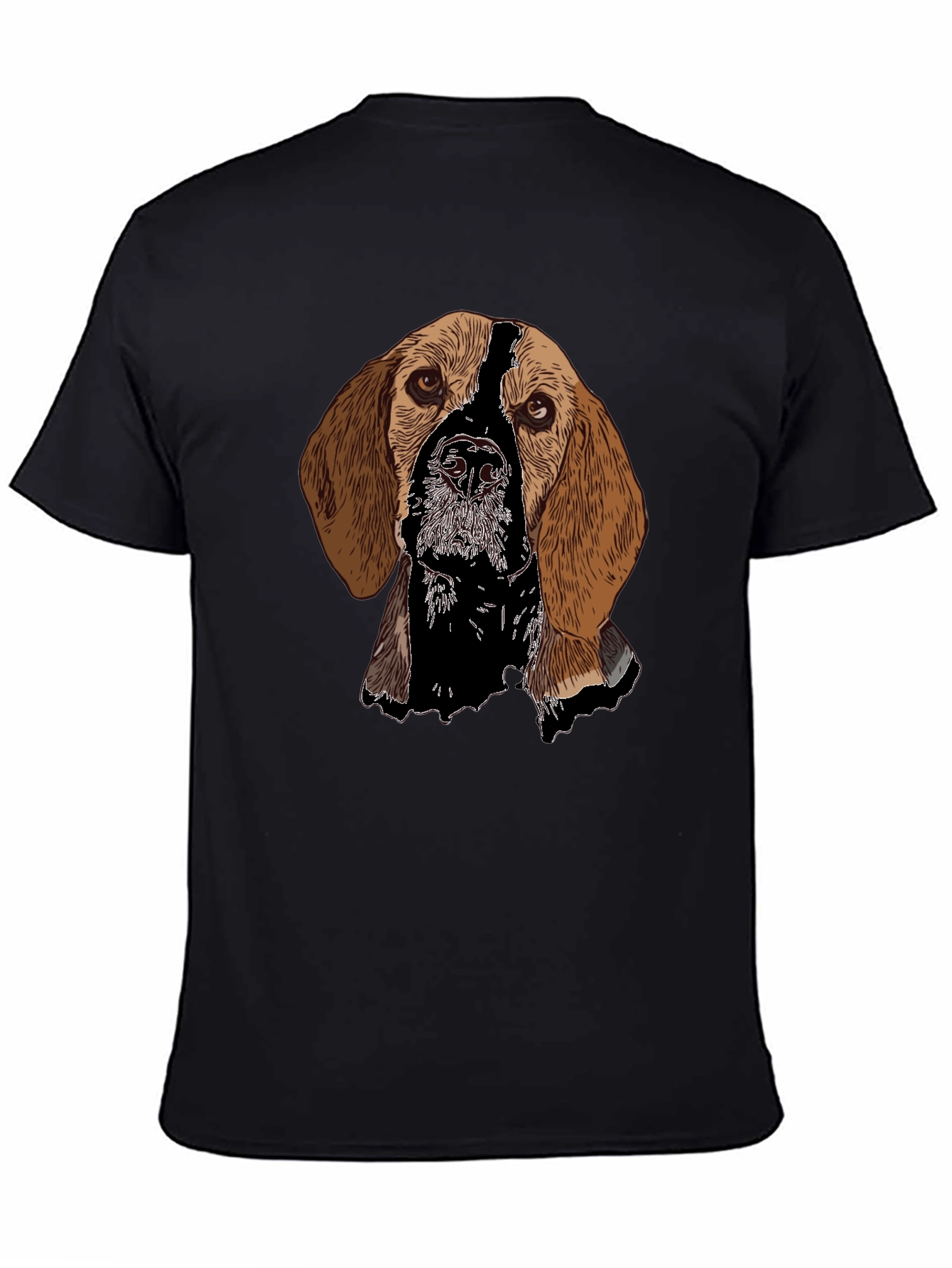 Dog Breed Graphic Black T-Shirt